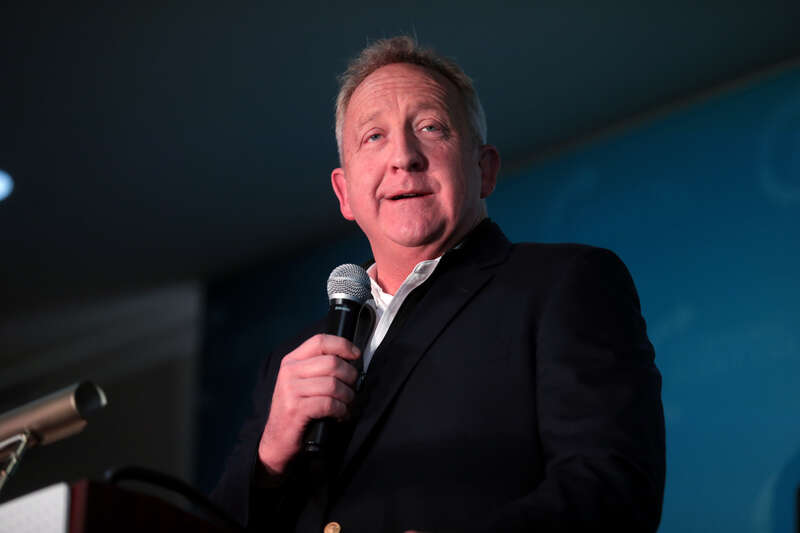 Rob McCoy speaking with attendees at the University of Alabama tour stop of the 2021 Turning Point USA college tour at Hotel Capstone in Tuscaloosa, Alabama.

Please attribute to Gage Skidmore if used elsewhere.