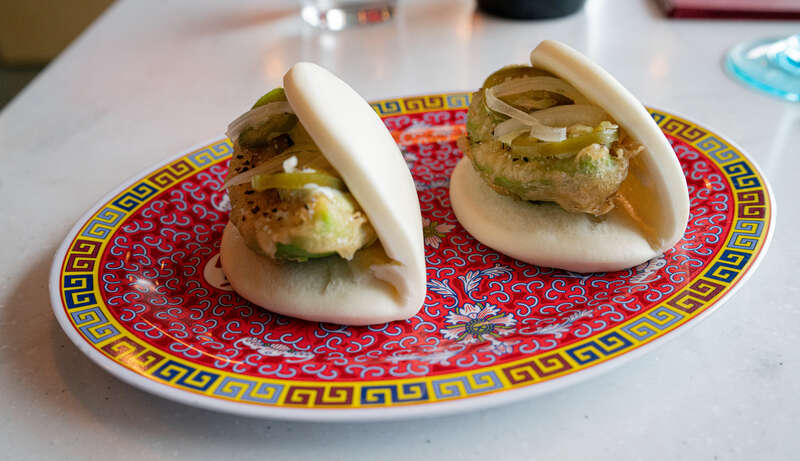 Fried Avocado Steamed Bun
Scallion Mayo / Pickled Jalapeño &amp; Onion