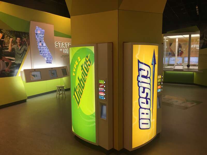 Part of the "Health Happens Here" exhibit on the first floor of The California Museum.