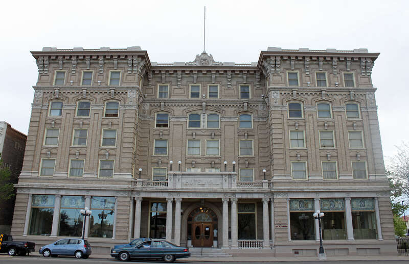 The Vail Hotel, located at 217 South Grand Avenue in Pueblo, Colorado. The property is listed on the National Register of Historic Places.