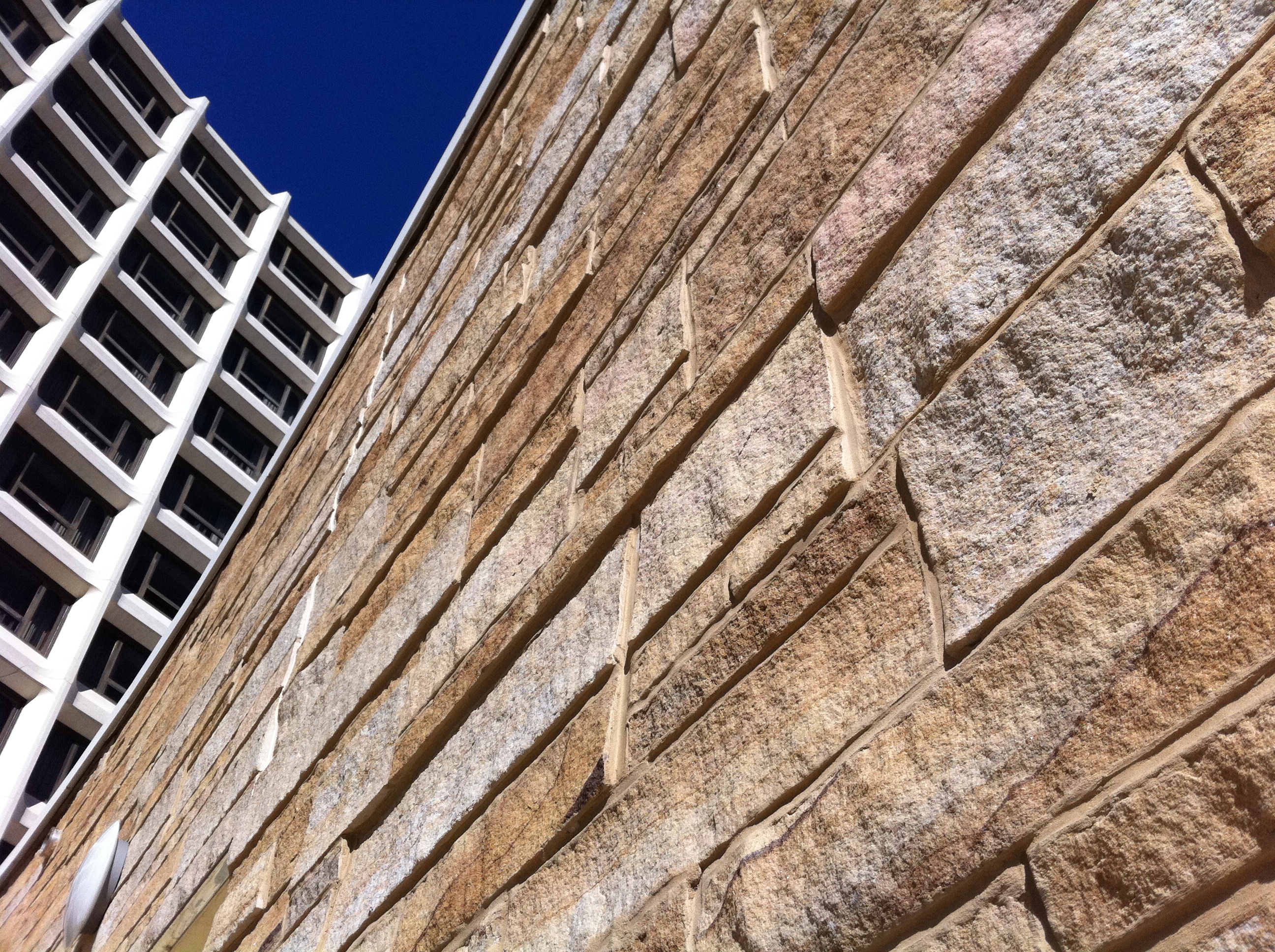 @dailyshoot 
2011/02/16: Make a high key photograph today dominated by bright tones. #ds458

Sandstone wall outside of the DC Hilton.