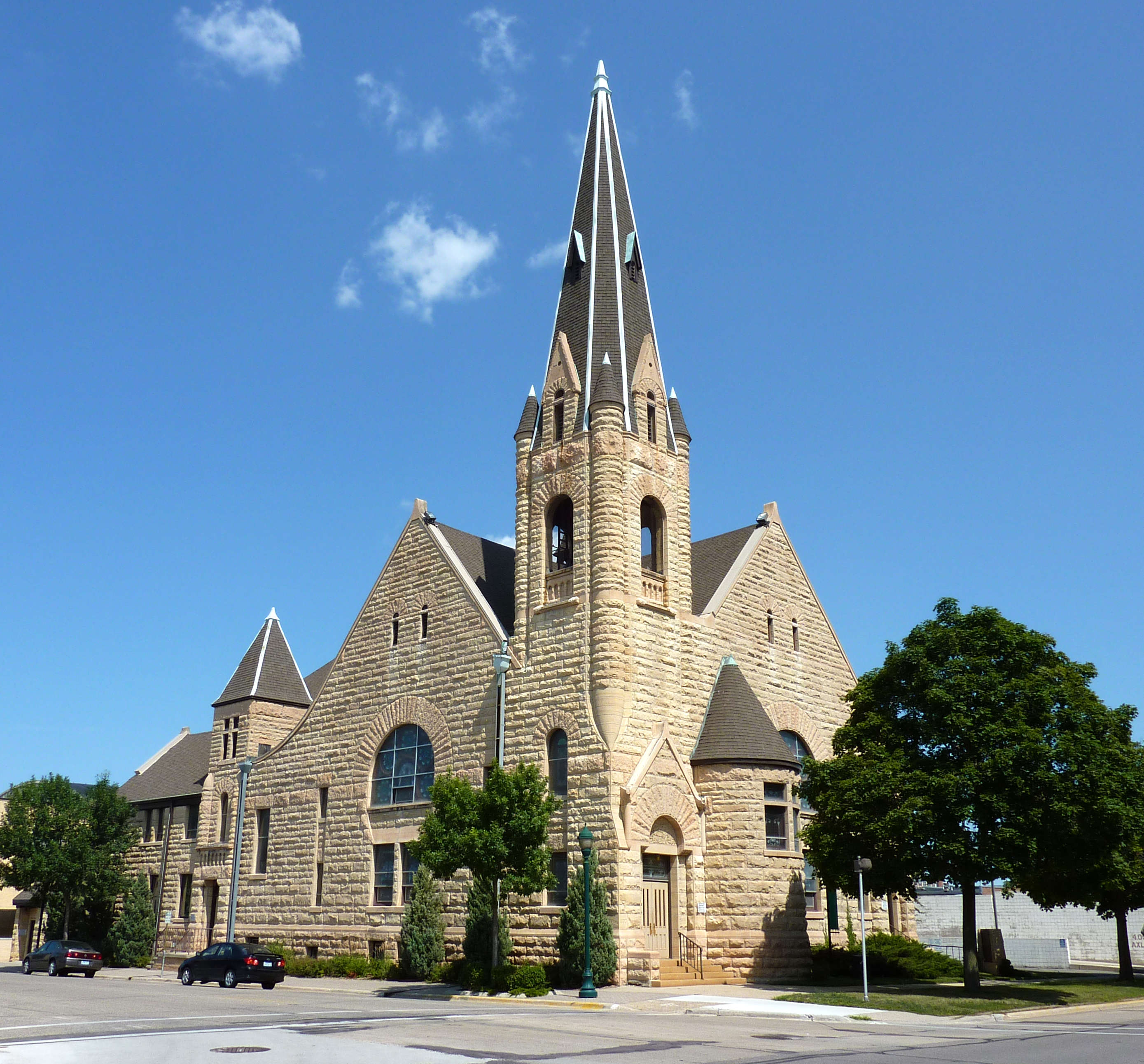 First Presbyterian Church, Mankato, Minnesota, USA.
