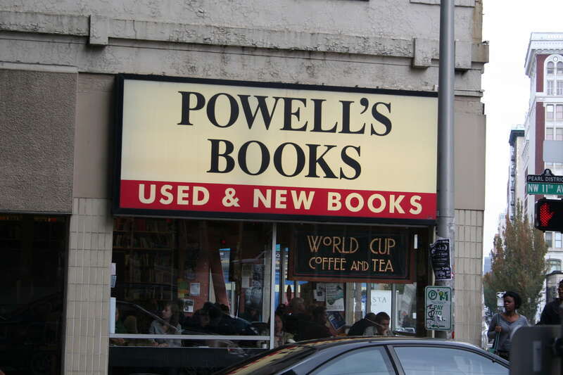 Southwest corner of Powell's Books store in downtown Portland.