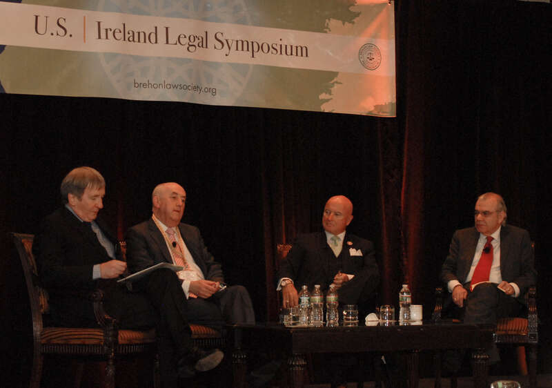 Declan Moylan of Mason Hayes and Curran, Mr. Justice Peter Kelly of the Commercial Court of Ireland, Justice Seamus McCaffery of the PA Supreme Court and Judge Eduardo Robreno of the Federal Court