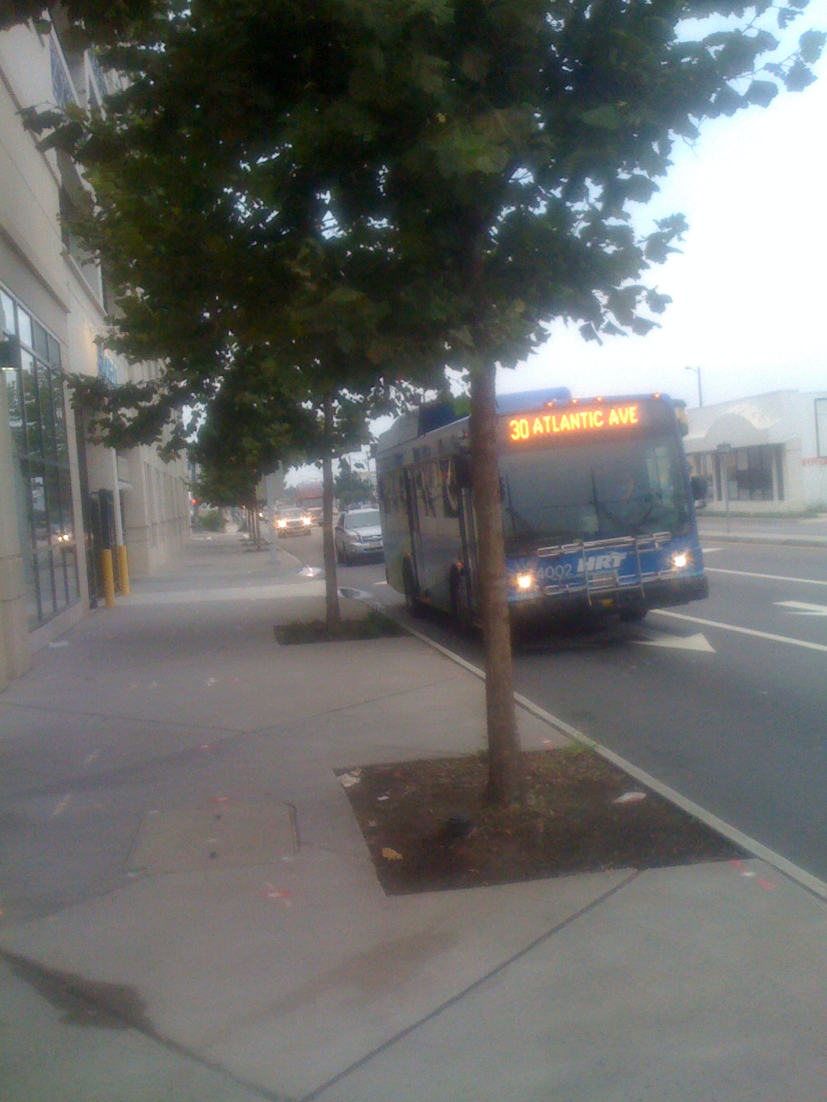The #30 passes by OUTBOUND as I'm waiting for A Special Evening at Starbucks