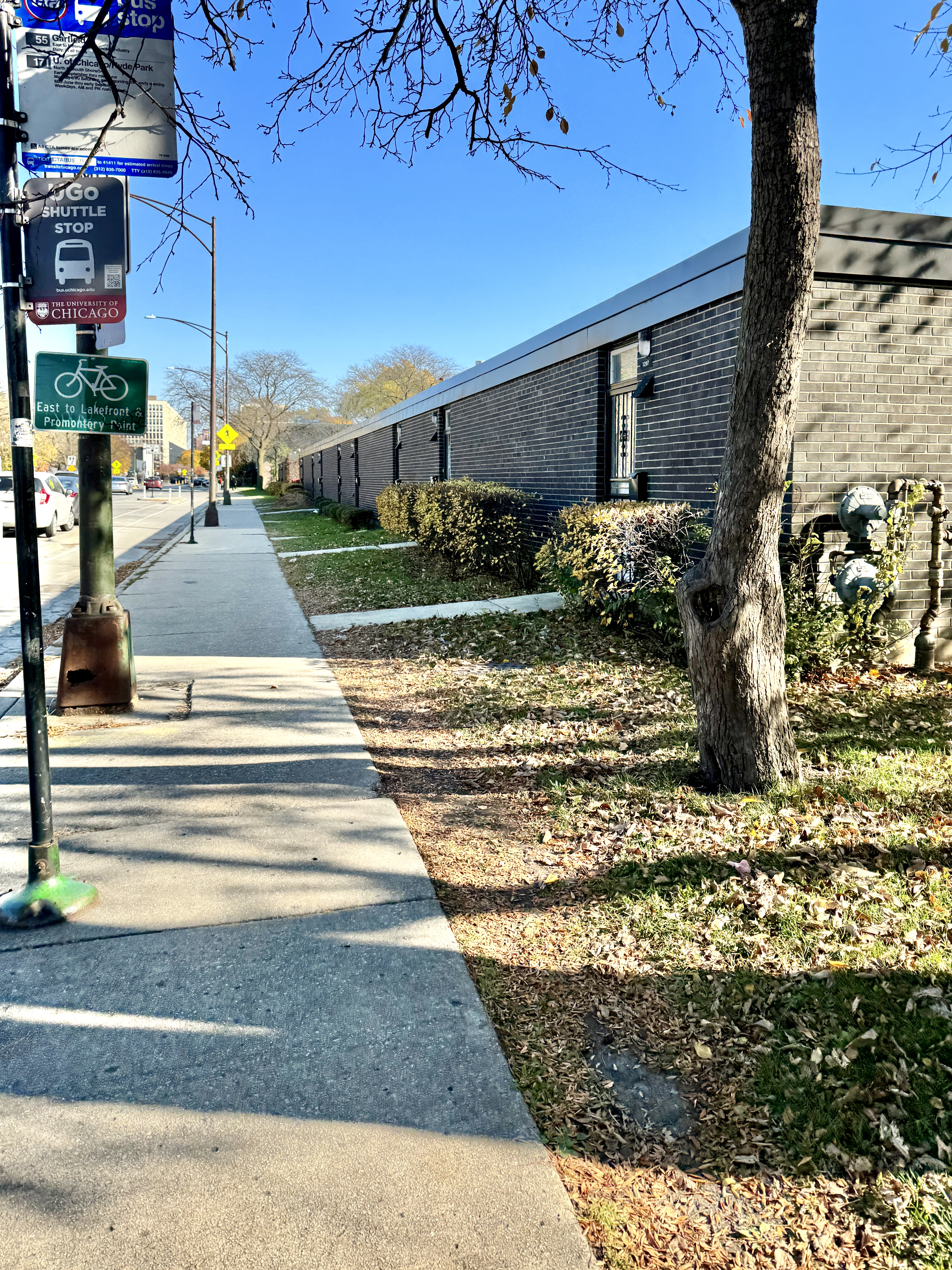 Built in 1965, this Modern International-style building was built as part of the Hyde Park A Urban Renewal Project, and is the least space-efficient and least architecturally significant structure constructed during the urban renewal project, taking