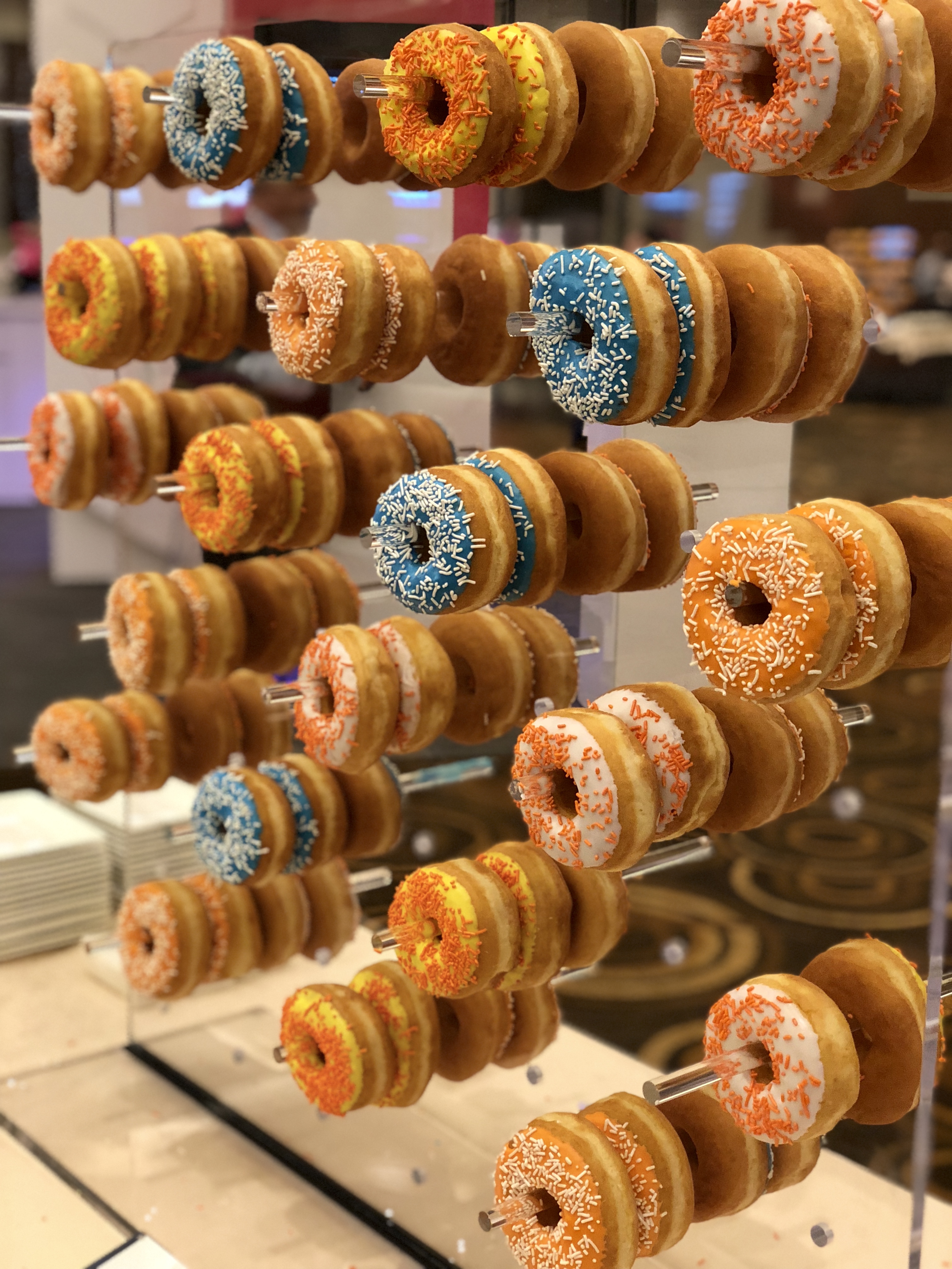 A huge donut station here in Las Vegas