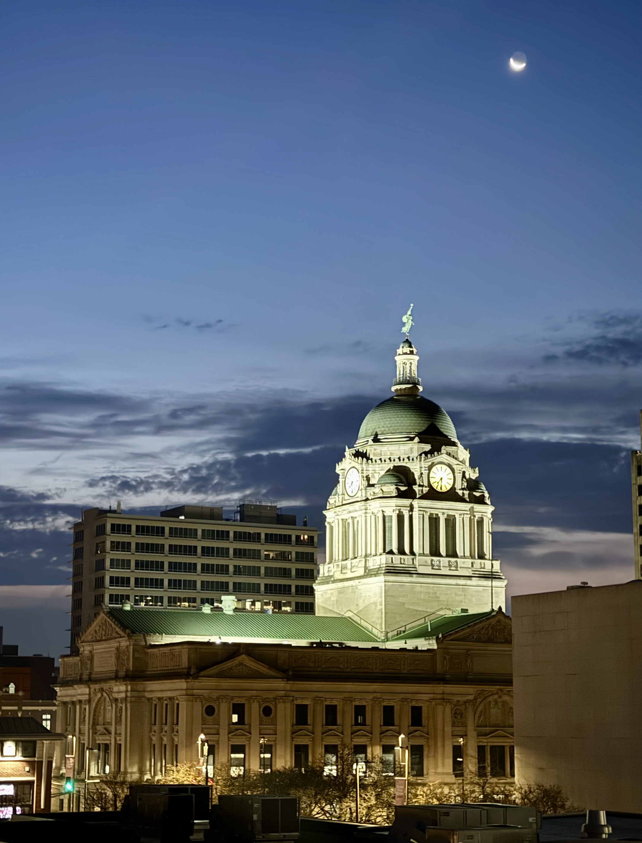 Allen County Courthouse Cupola and Roof in Fort Wayne Indiana