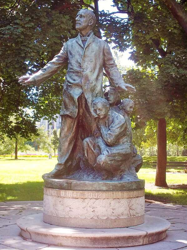 Statue of John Peter Altgeld (1847-1902) by Gutzon Borglum in Lincoln Park, Chicago, installed 1915