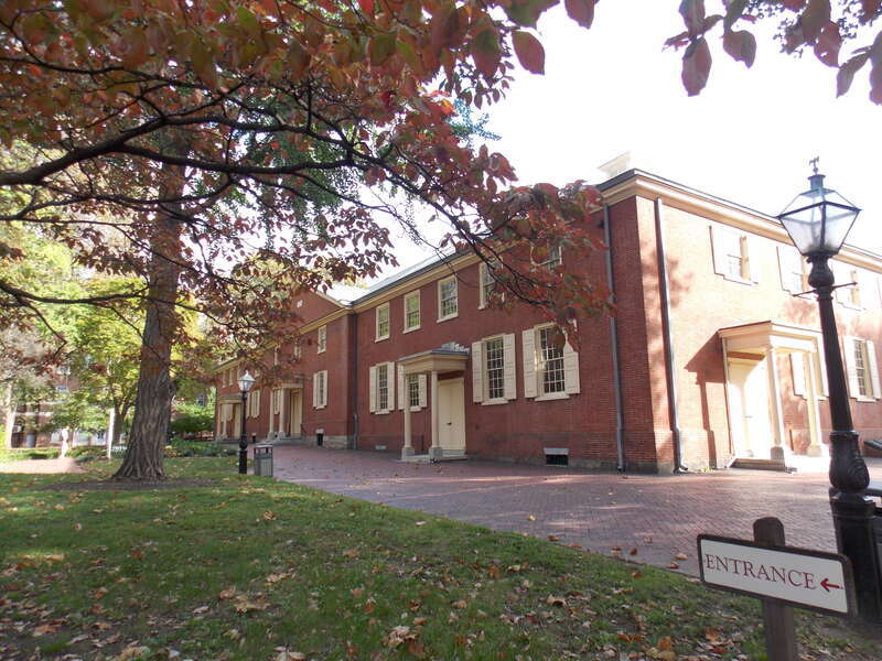 Arch Street Friends Meeting House in Old City Philadelphia, Pennsylvania.