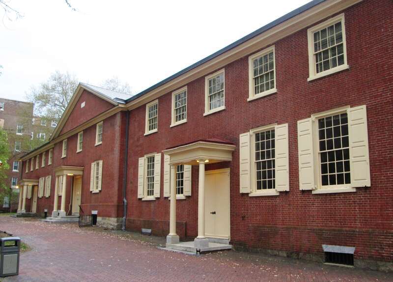 The Arch Street Meeting House on Arch Street at 4th Street in the Old City neighborhood of Philadelphia is the largest Quaker meeting House in the city and the second oldest.  It was built in 1803-05 on land donated by William Penn in 1693 and