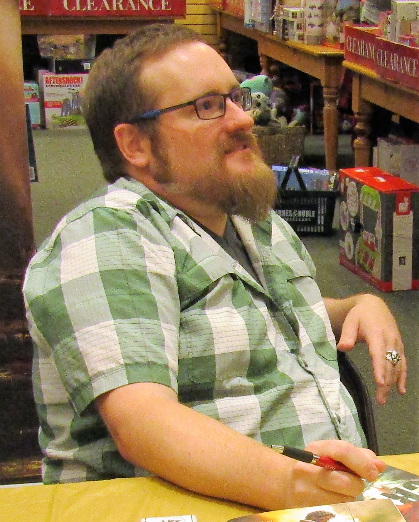 Brian McClellan at the Authorpalooza event at the Barnes &amp; Noble in Orem, Utah.