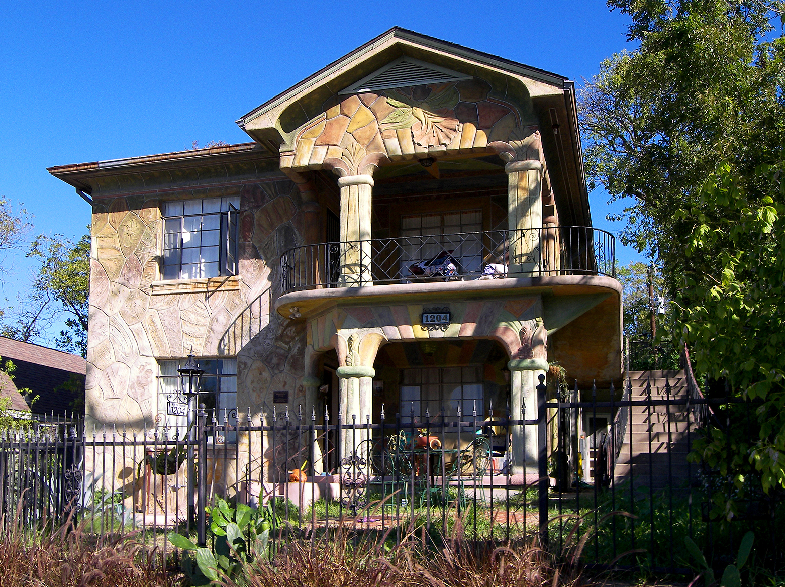 The Genaro P. and Carolina Briones House (Casa de Suenos) in Austin, Texas. The house was listed on the National Register of Historic Places on August 7, 1998.