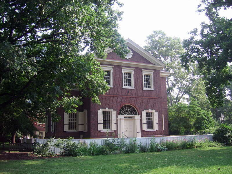 Carpenters Hall, 320 Chestnut Street, Philadelphia. The meeting hall was designed by architect Robert Smith and built  1770-3 for and is still owned by the Carpentersâ€™ Company of the City and County of Philadelphia, the country's oldest extant trade