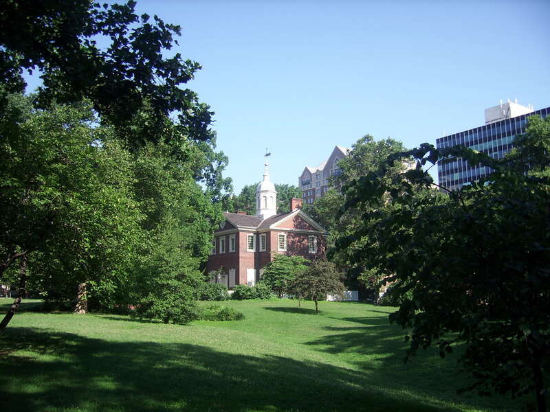 Carpenters Hall, 320 Chestnut Street, Philadelphia. The meeting hall was designed by architect Robert Smith and built  1770-3 for and is still owned by the Carpentersâ€™ Company of the City and County of Philadelphia, the country's oldest extant trade
