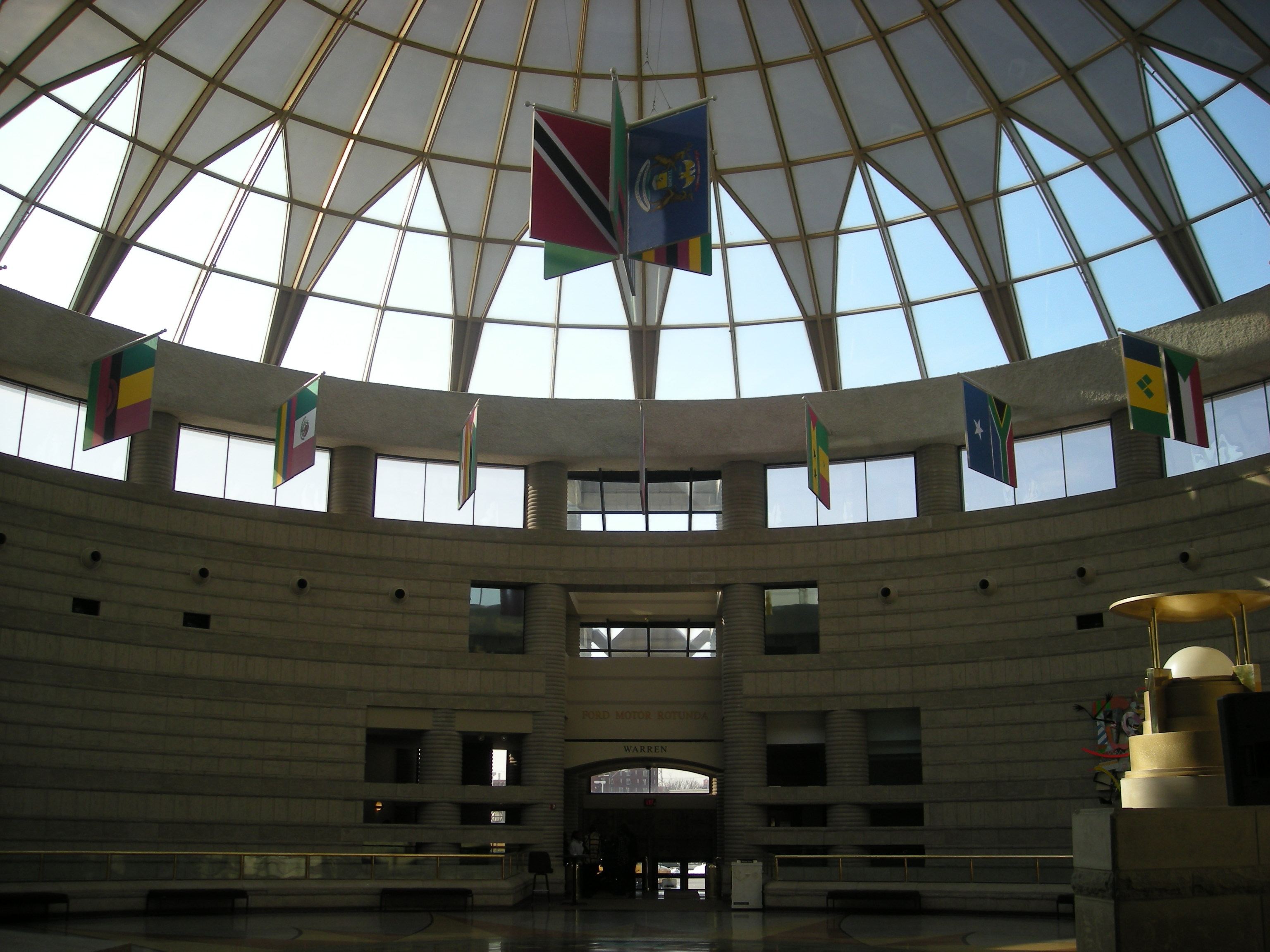 The interior of the Charles H. Wright Museum of African American History in Detroit, Michigan (United States).