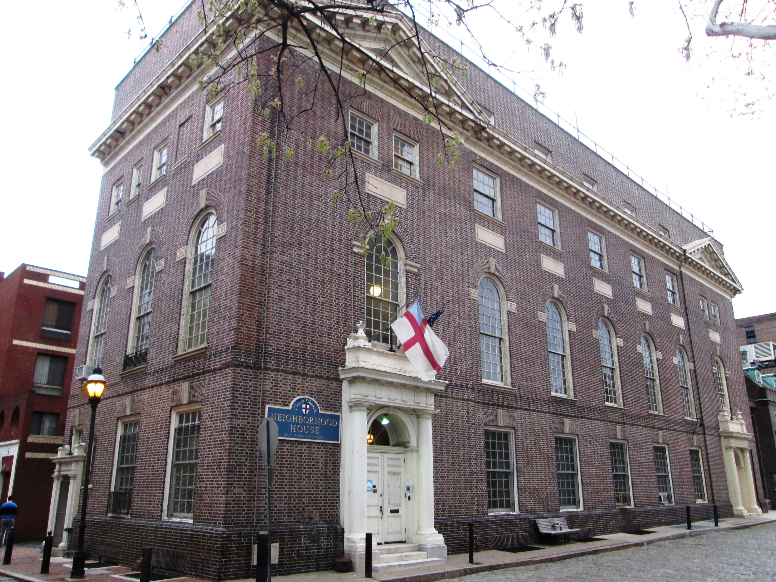 Christ Church is an Episcopal church located at 22-26 N. 2nd Street between Market and Arch Streets in the Old City neighborhood of Philadelphia, Pennsylvania. As the first Protestant Episcopal church in the United States, Christ Church is the
