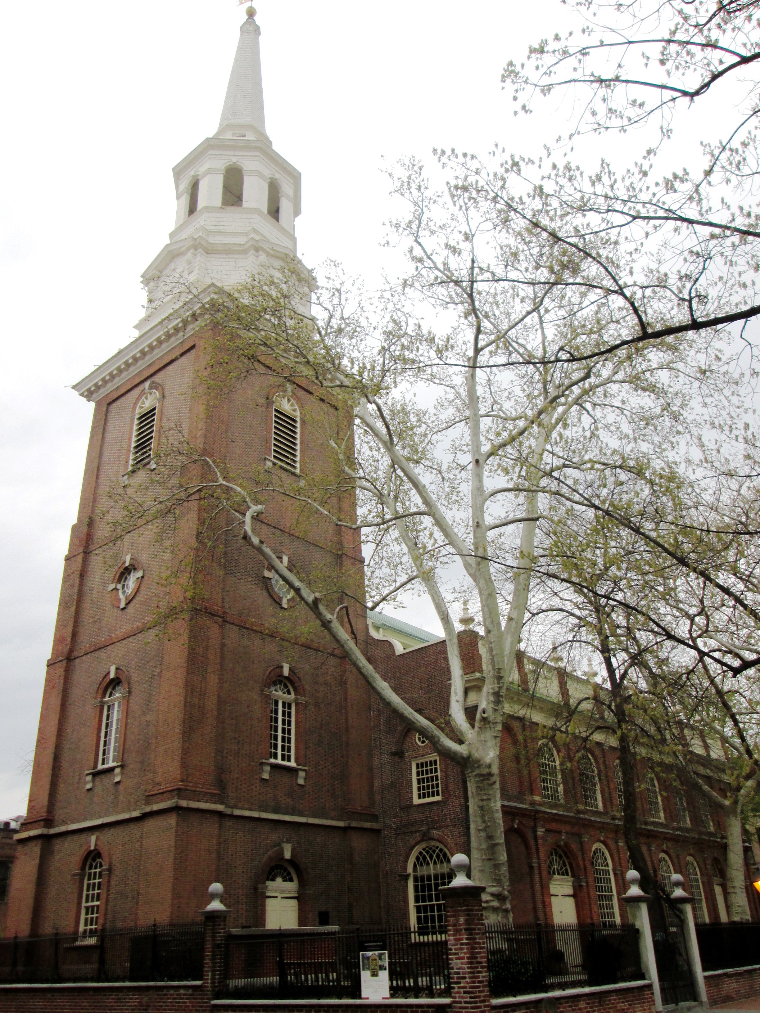 Christ Church is an Episcopal church located at 22-26 N. 2nd Street between Market and Arch Streets in the Old City neighborhood of Philadelphia, Pennsylvania. As the first Protestant Episcopal church in the United States, Christ Church is the
