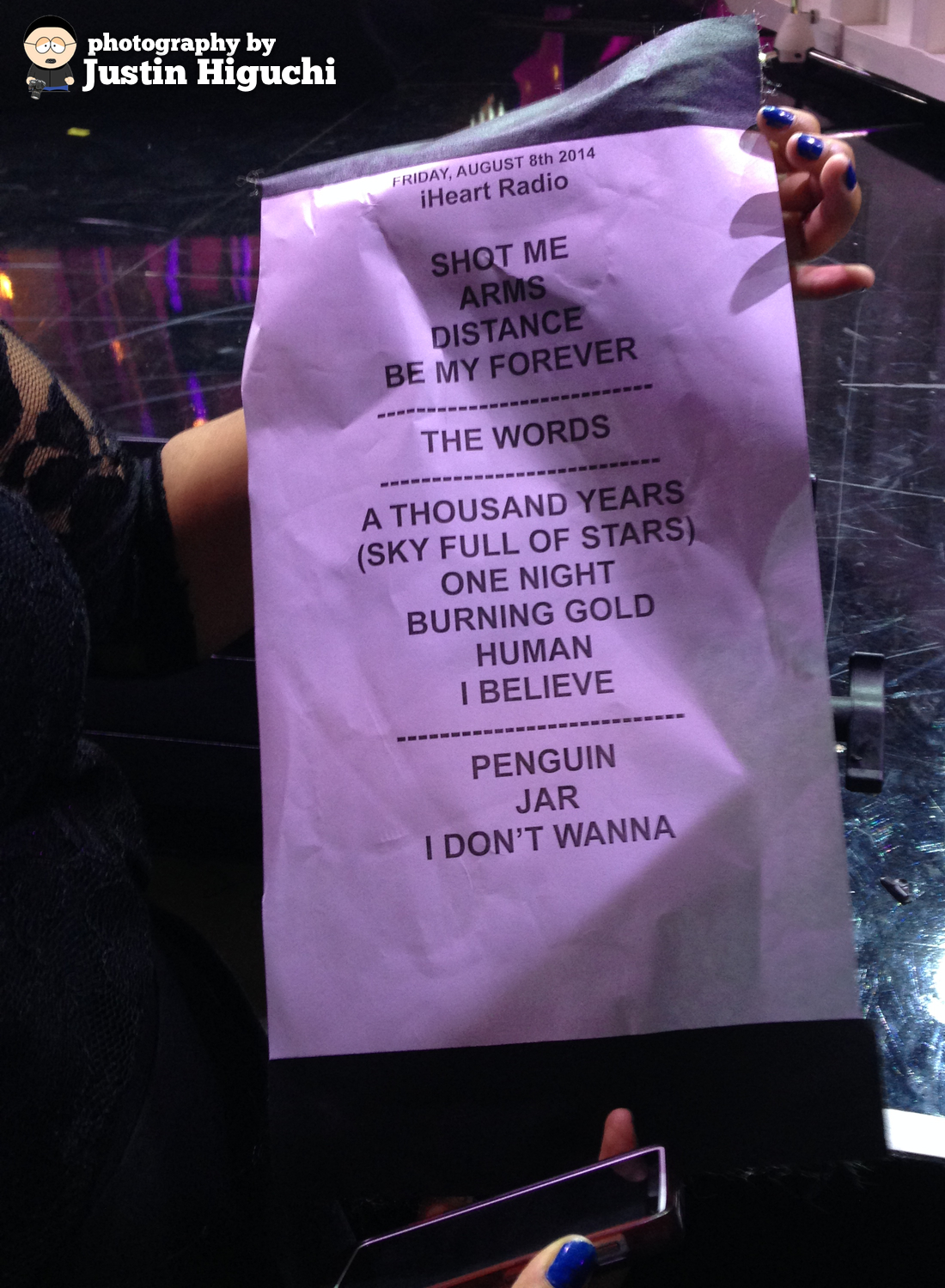 Christina Perri at the iHeart Radio Theater
