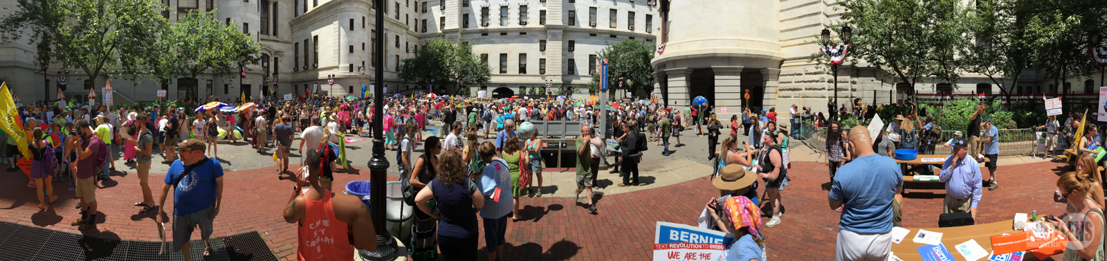 One of many photos that I took at the Clean Energy March in Philadelphia on July 24, 2016. It was extremely hot that day, but I heard informally that over 7k people showed up! - Mark Dixon www.lens.blue .