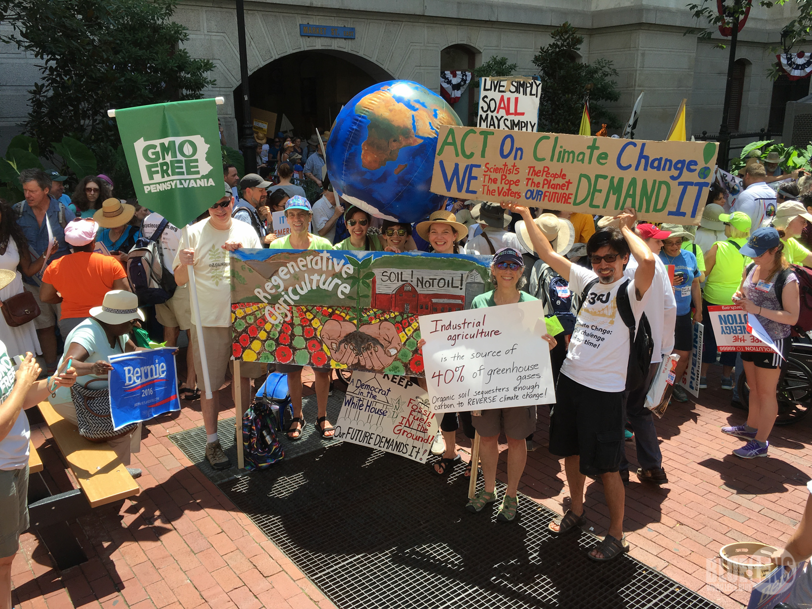 One of many photos that I took at the Clean Energy March in Philadelphia on July 24, 2016. It was extremely hot that day, but I heard informally that over 7k people showed up! - Mark Dixon www.lens.blue .