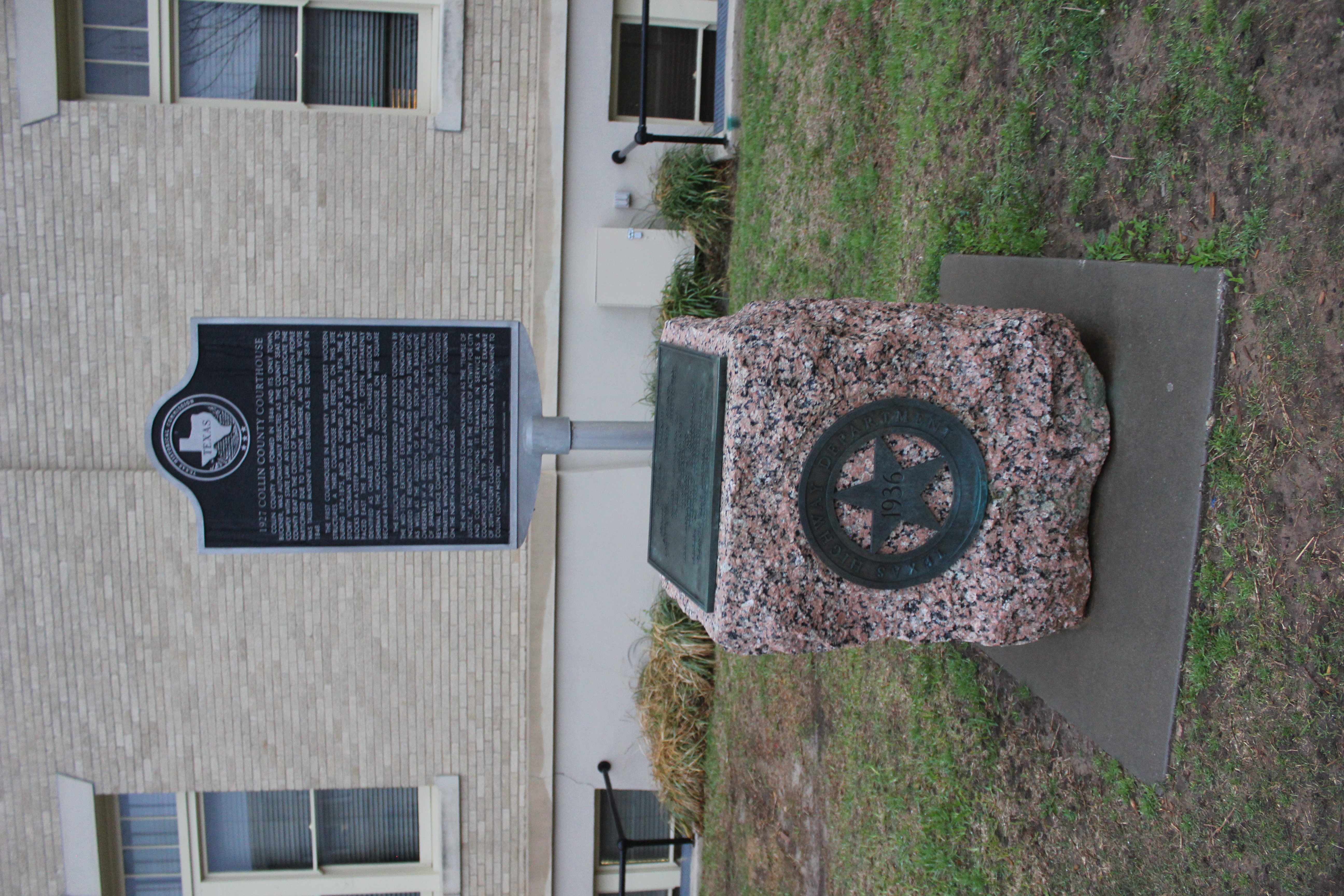 Collin County Courthouse Markers