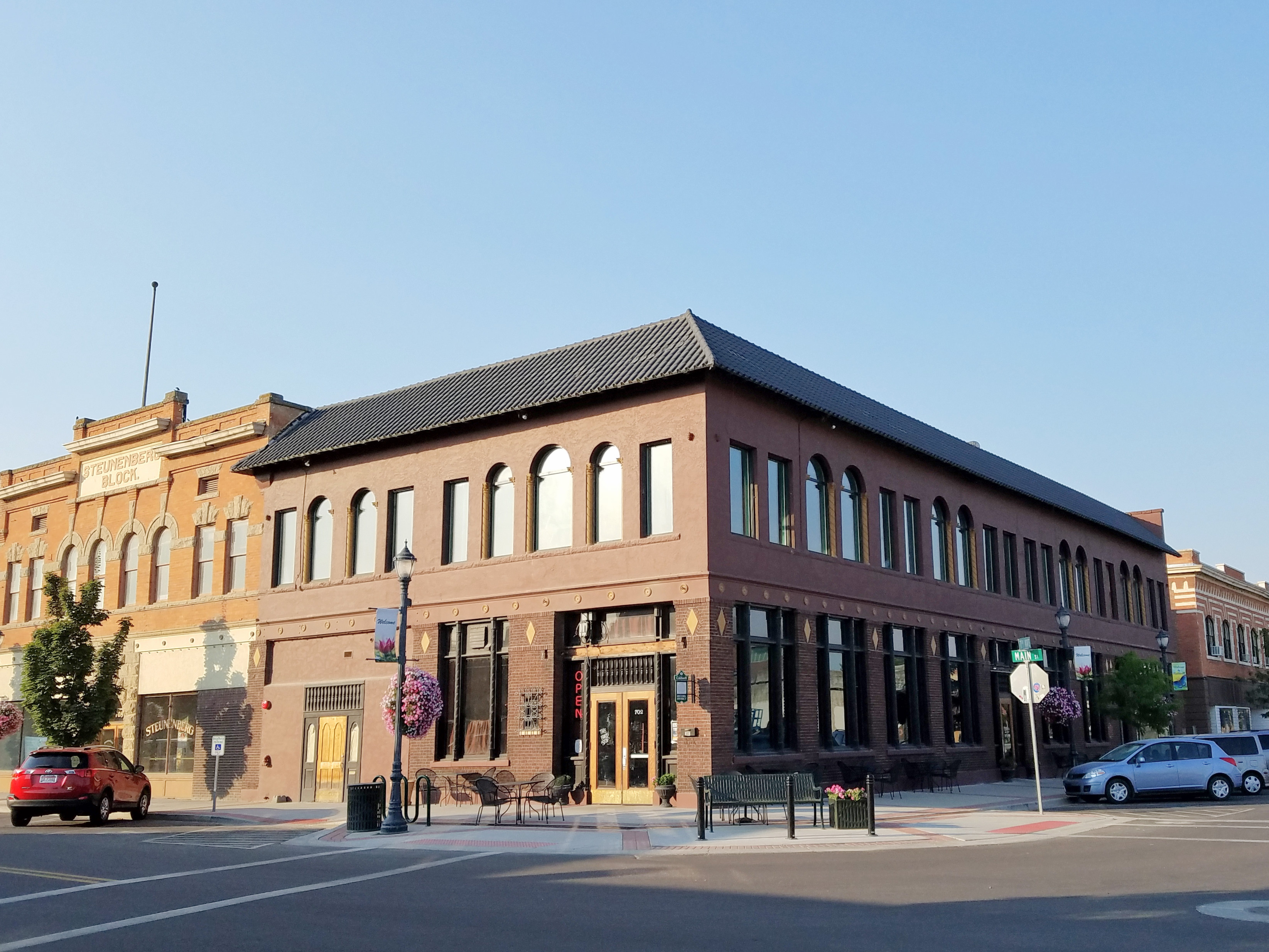 The Commercial building (1906) in Caldwell, Idaho, was designed by Tourtellotte and Hummel and is part of the Caldwell Historic District. The building was home to the Caldwell Commercial Bank.
