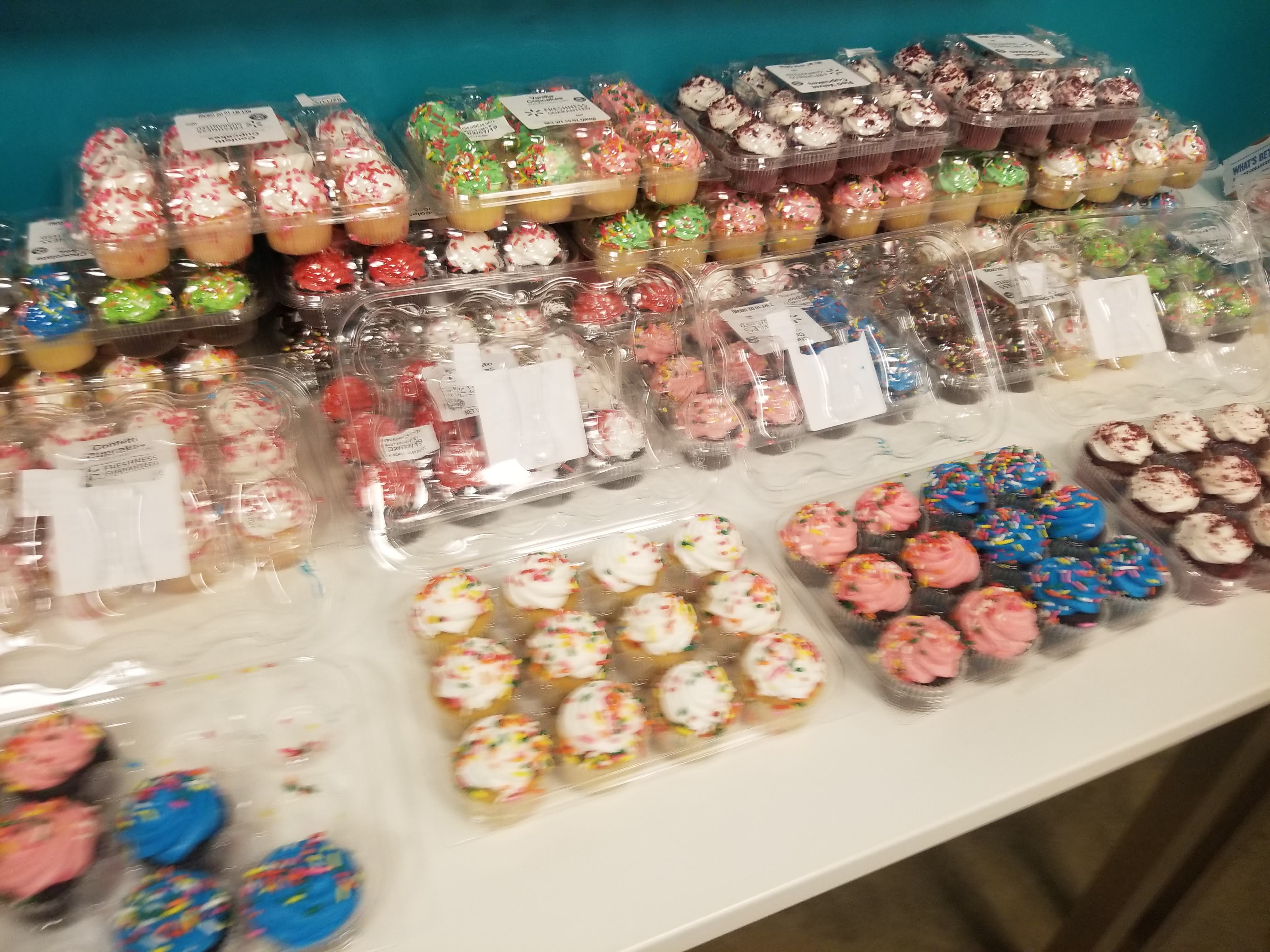 Cupcake table for attendees at the Wikipedia Day event in Raleigh NC in 2019.