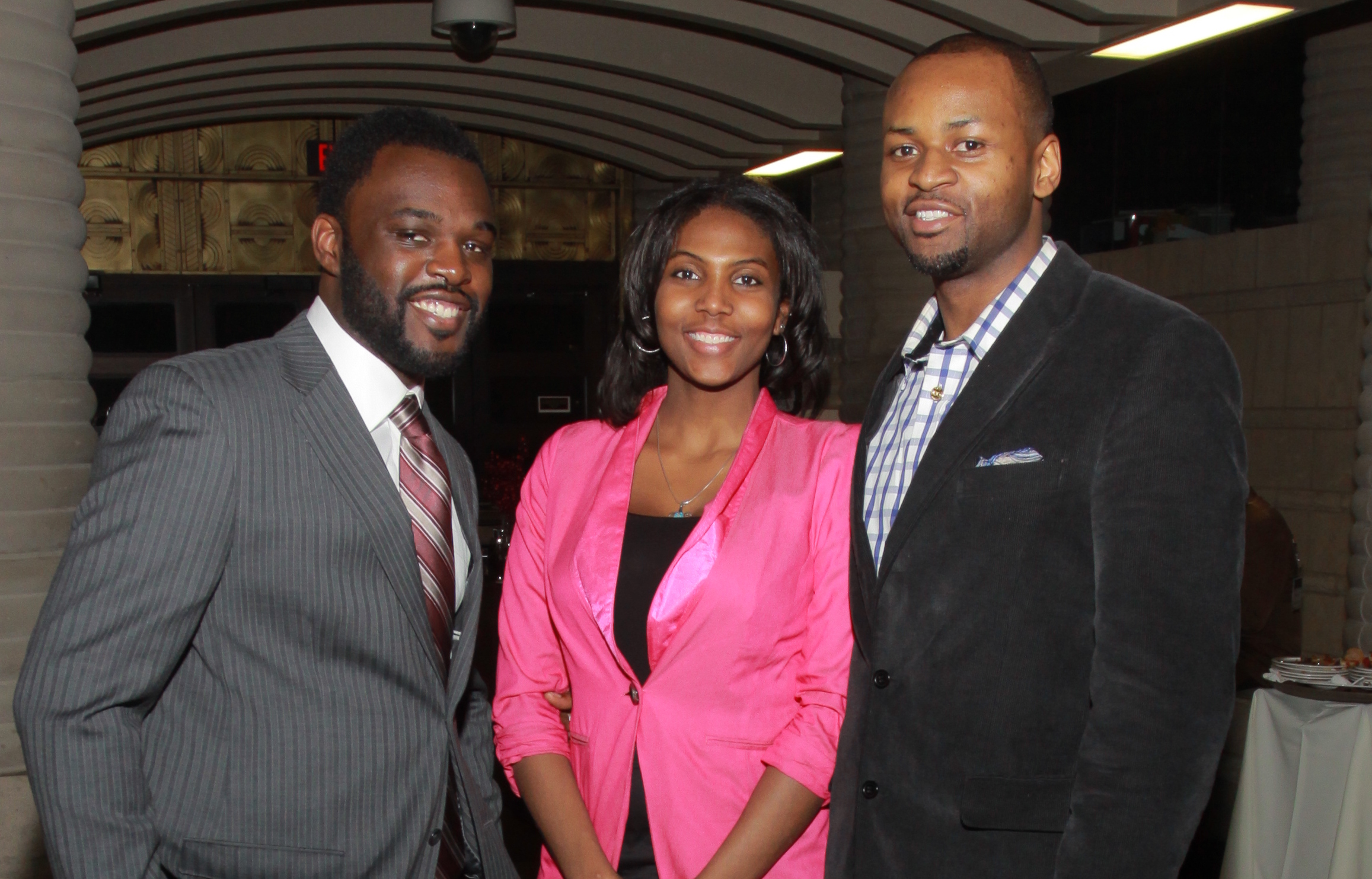 BME award winner Emu Michael Kumane, far right
