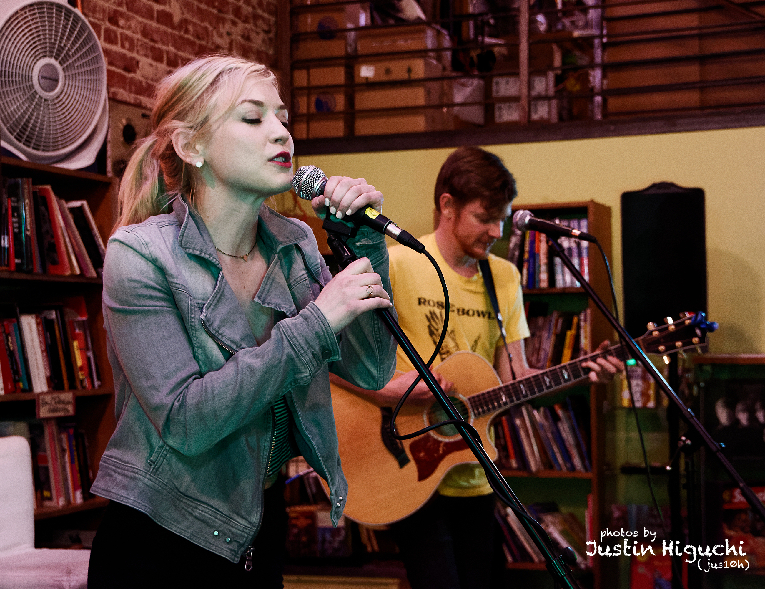 Emily Kinney performing live in-store at Fingerprints Music in Los Beach California on Wednesday April 27th, 2016.