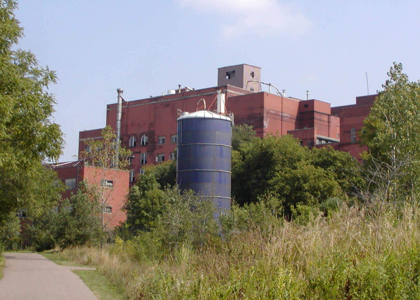 Hamm's Brewery as seen from Swede Hollow, Saint Paul, Minnesota