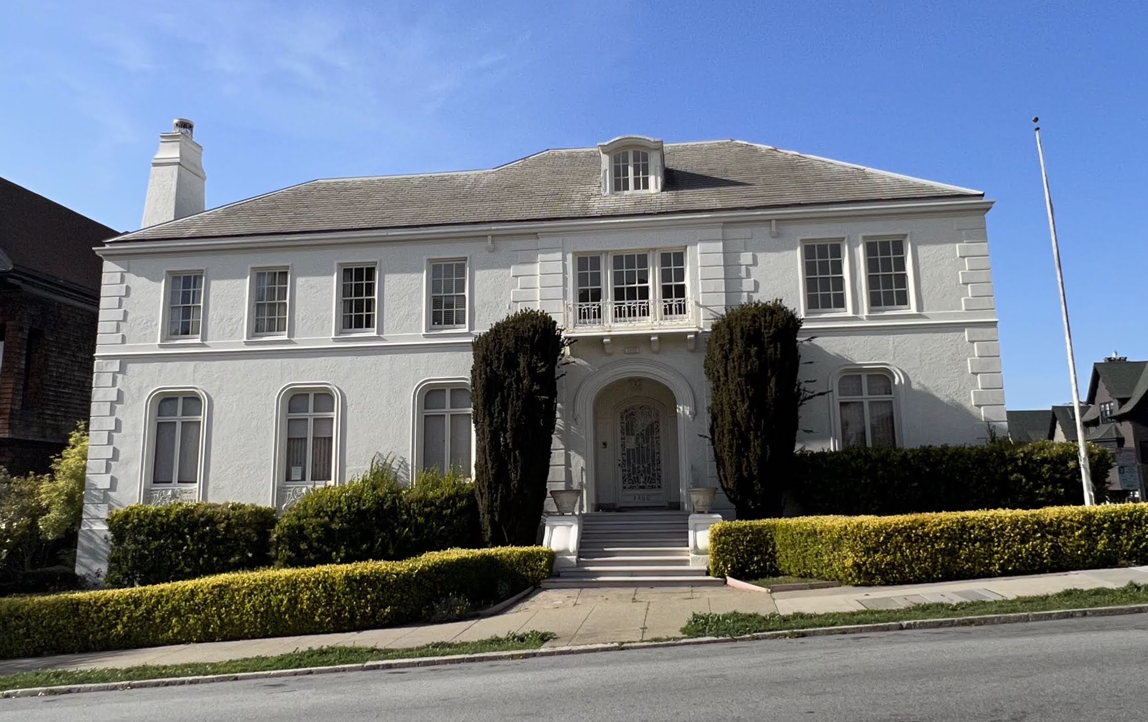 Former Iranian Consulate San Francisco, 2022, located at 3400 Washington Street, San Francisco, California