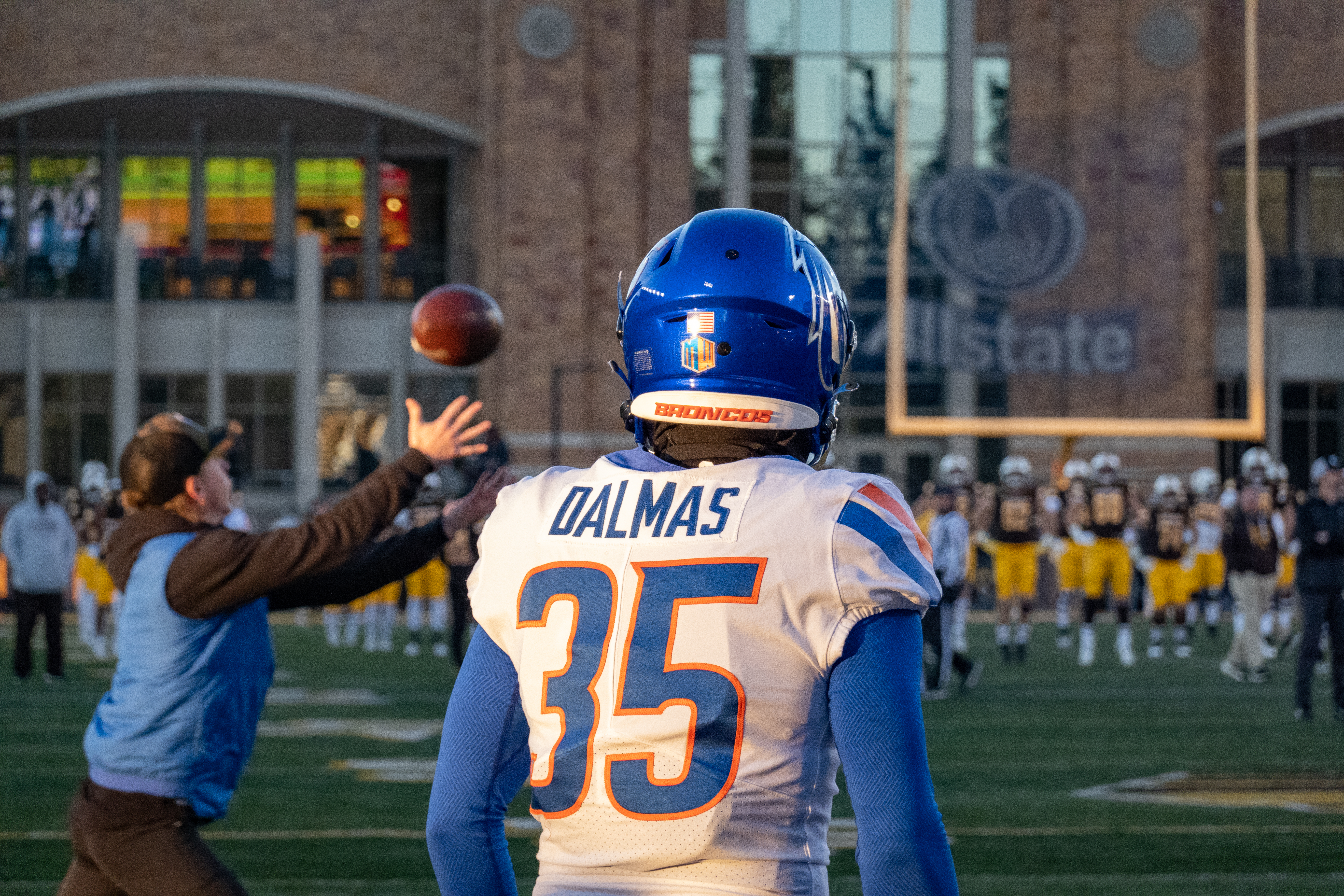 The Wyoming Cowboys play the Boise State Broncos in a college football game at War Memorial Stadium on the University of Wyoming campus in Laramie, Wyoming, on November 19, 2022.