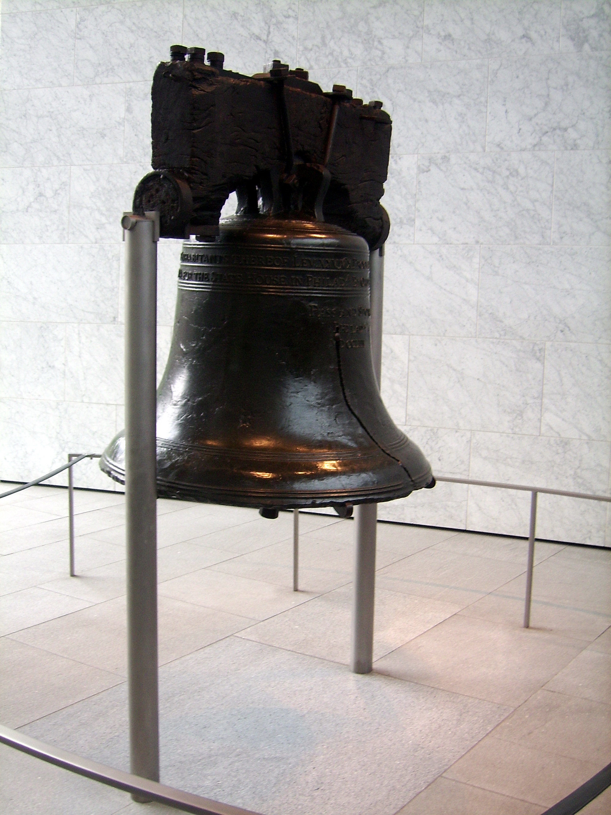 The bell was commissioned in 1752 by the Pennsylvania Provincial Assembly from the London firm of Lester and Pack  and was cast with the lettering "Proclaim LIBERTY Throughout all the Land unto all the Inhabitants Thereof", a Biblical reference from