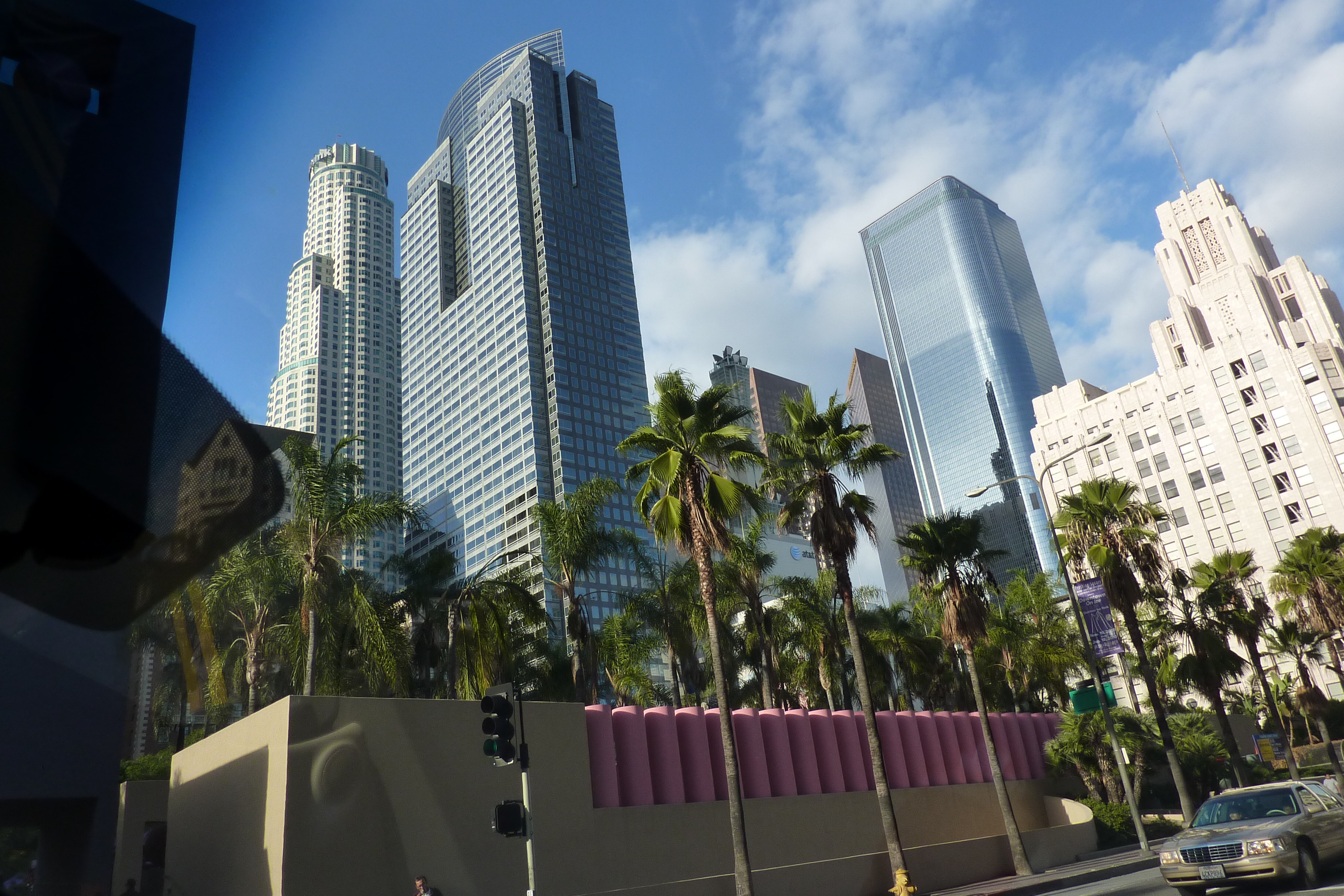 Los Angeles, CA:  View NW S Hill and W 6th St, Pershing Square, 2009