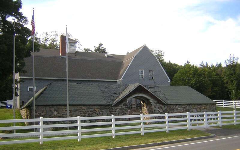 Metropolitan District Commission Stable, Milton, Massachusetts, USA, southeast side