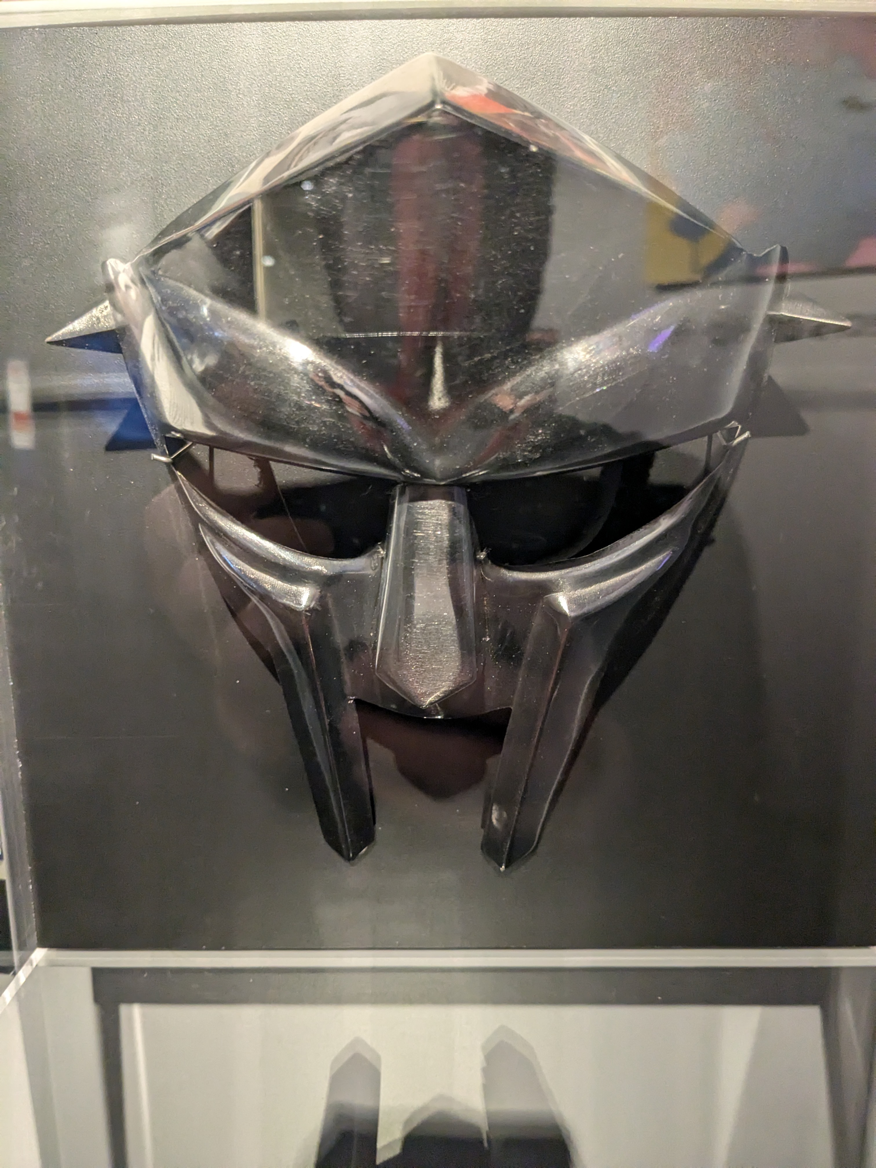 MF Doom’s mask on display at The Strong National Museum Of Play in Rochester, NY