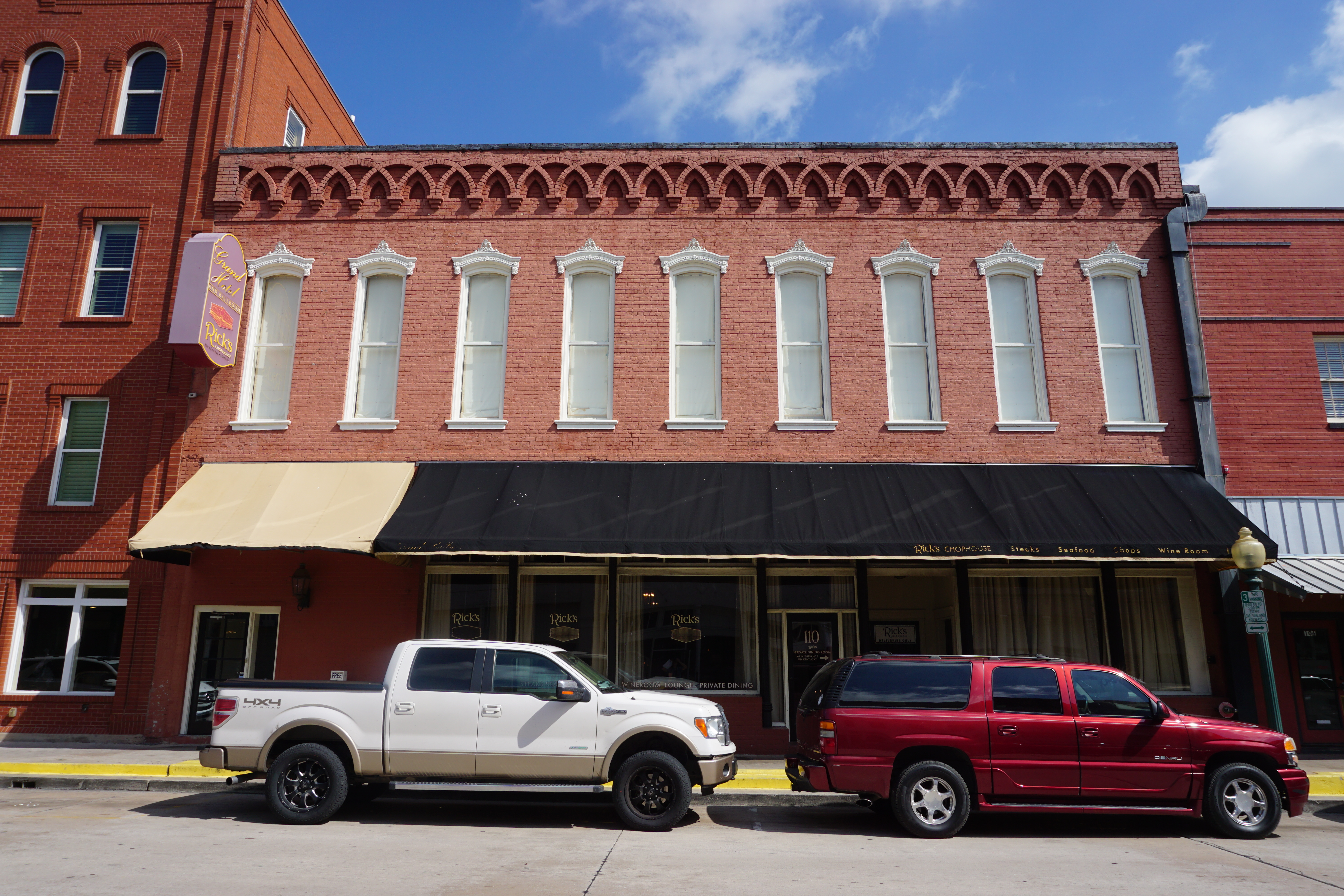 The Heard Opera House, currently The Grand Hotel and Ballroom, in McKinney, Texas (United States).