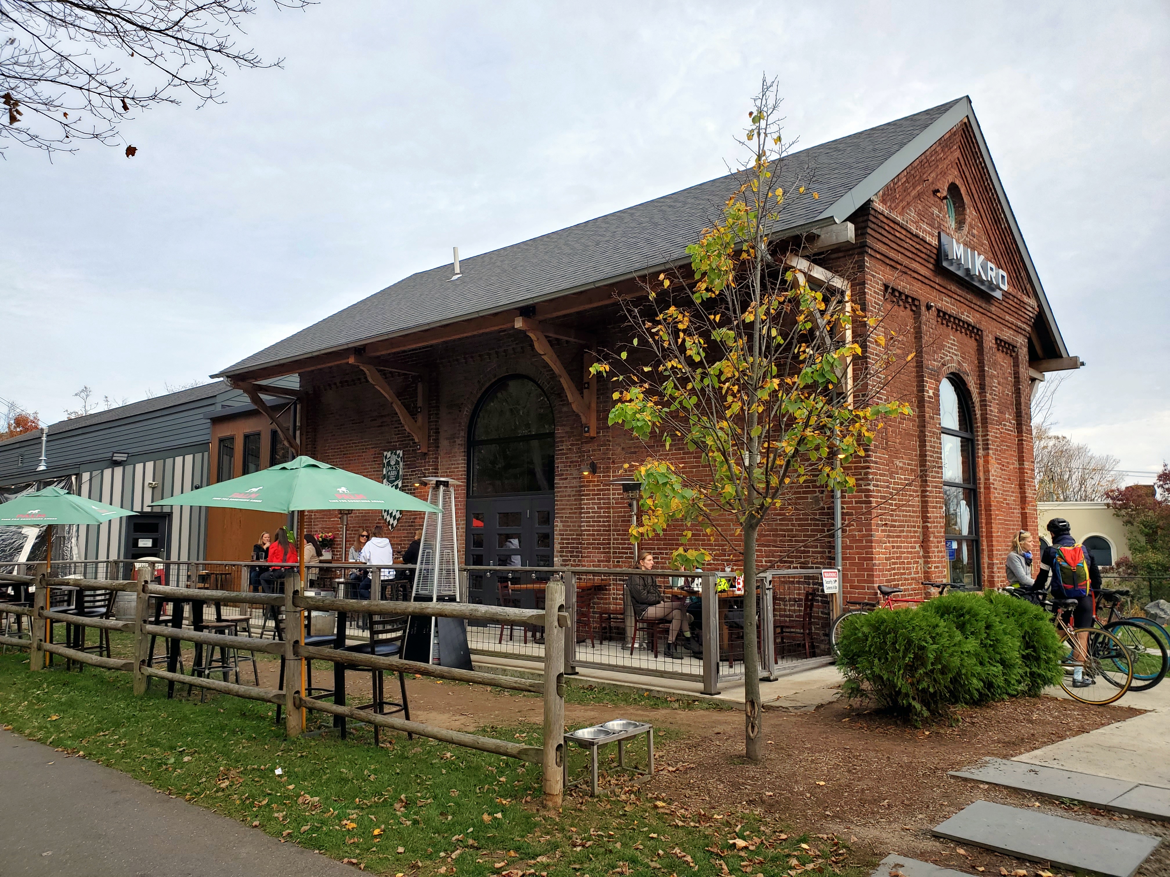MiKro Depot restaurant in the former Mount Carmel freight house in October 2020