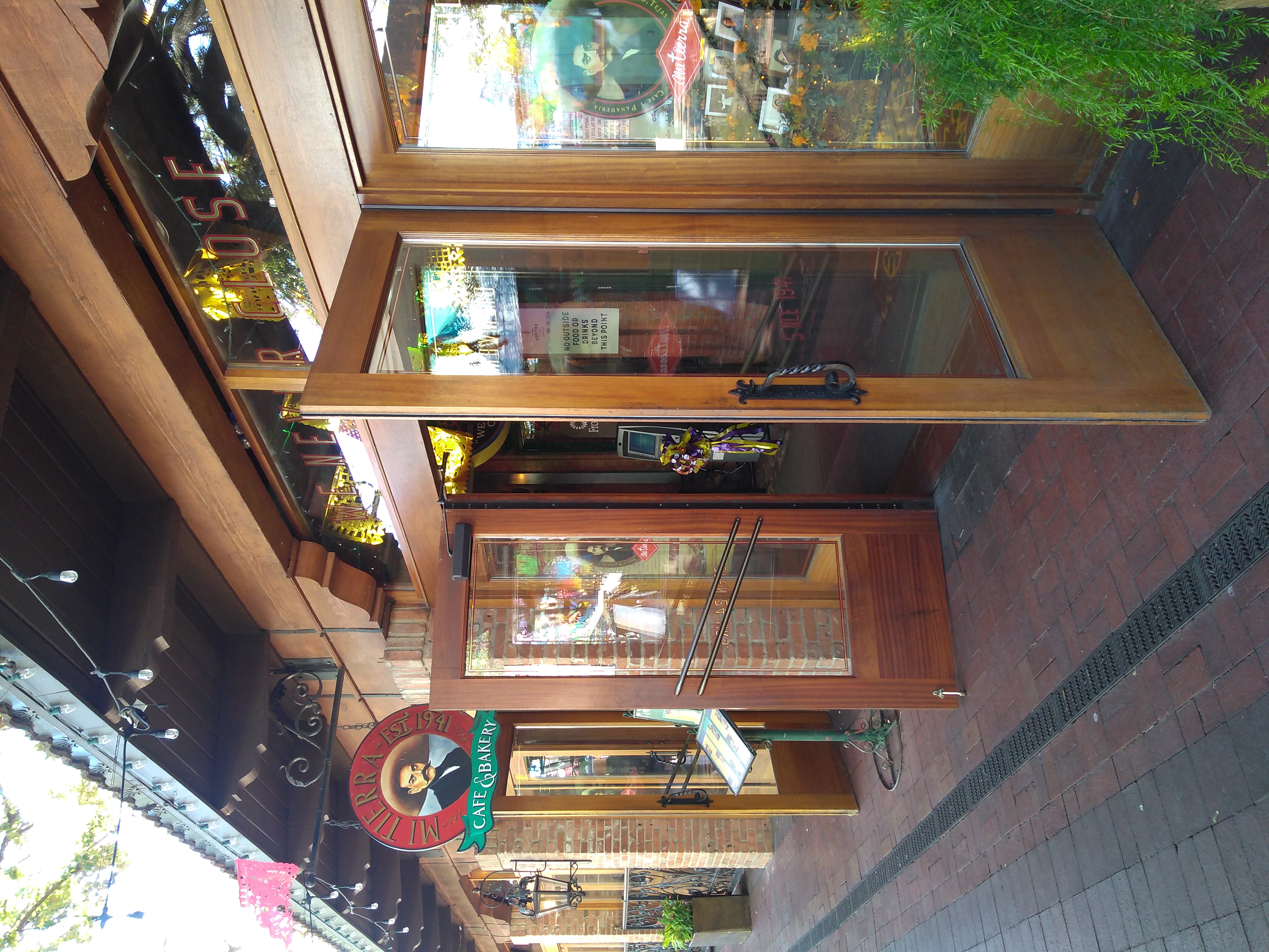 Entrance to Mi Tierra Café &amp; Bakery in San Antonio, Texas.
