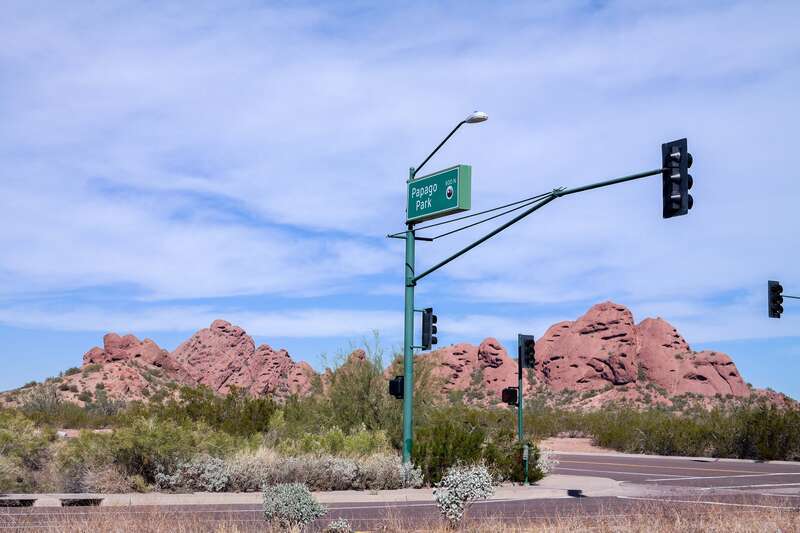 Papago Park in the Phoenix metro area