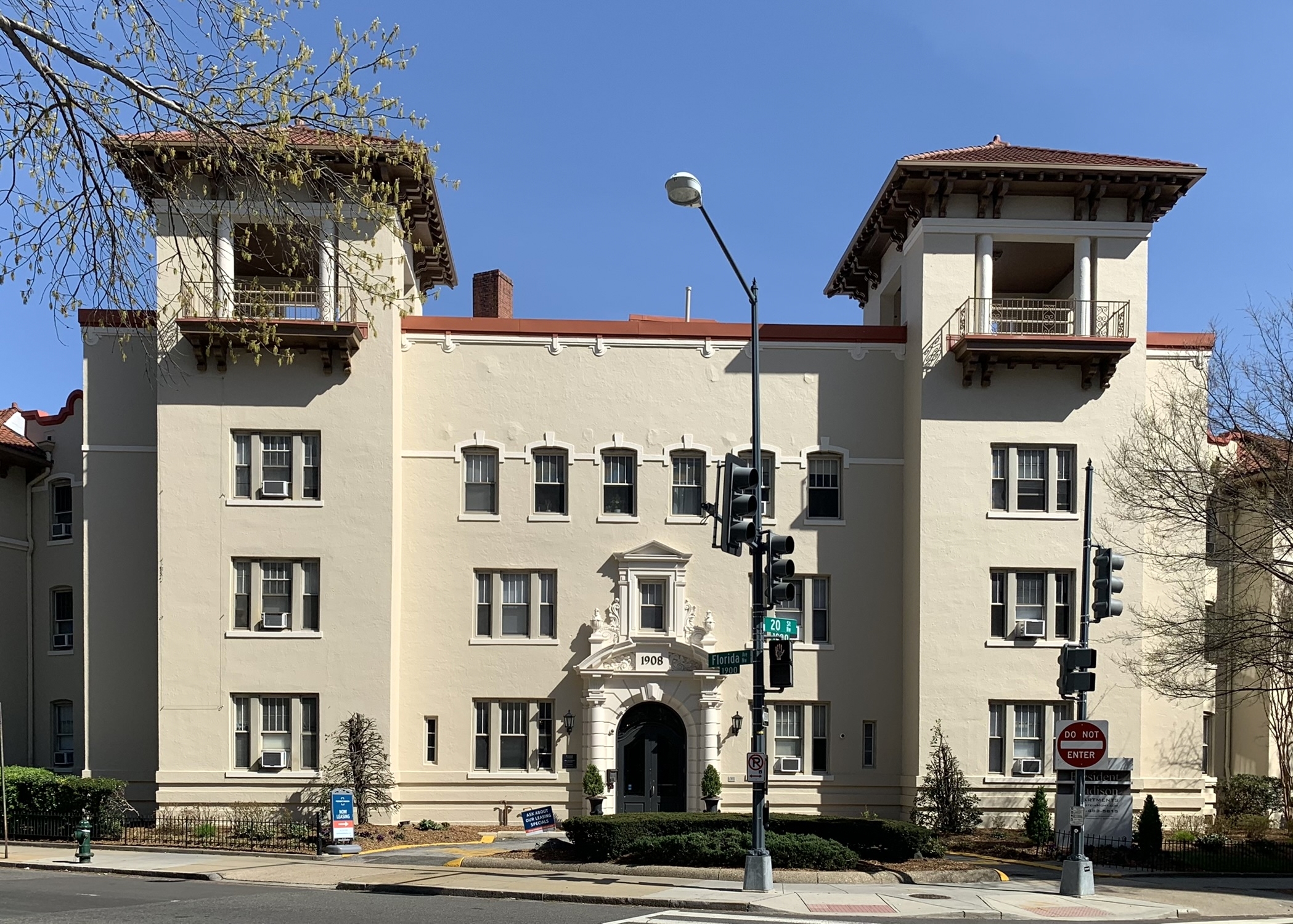 The President Madison Apartments, originally known as The Cordova, is located at 1908 Florida Avenue NW in the Dupont Circle neighborhood of Washington, D.C. The building was designed by Wood, Donn &amp; Deming in 1905. An expansion in 1915 was