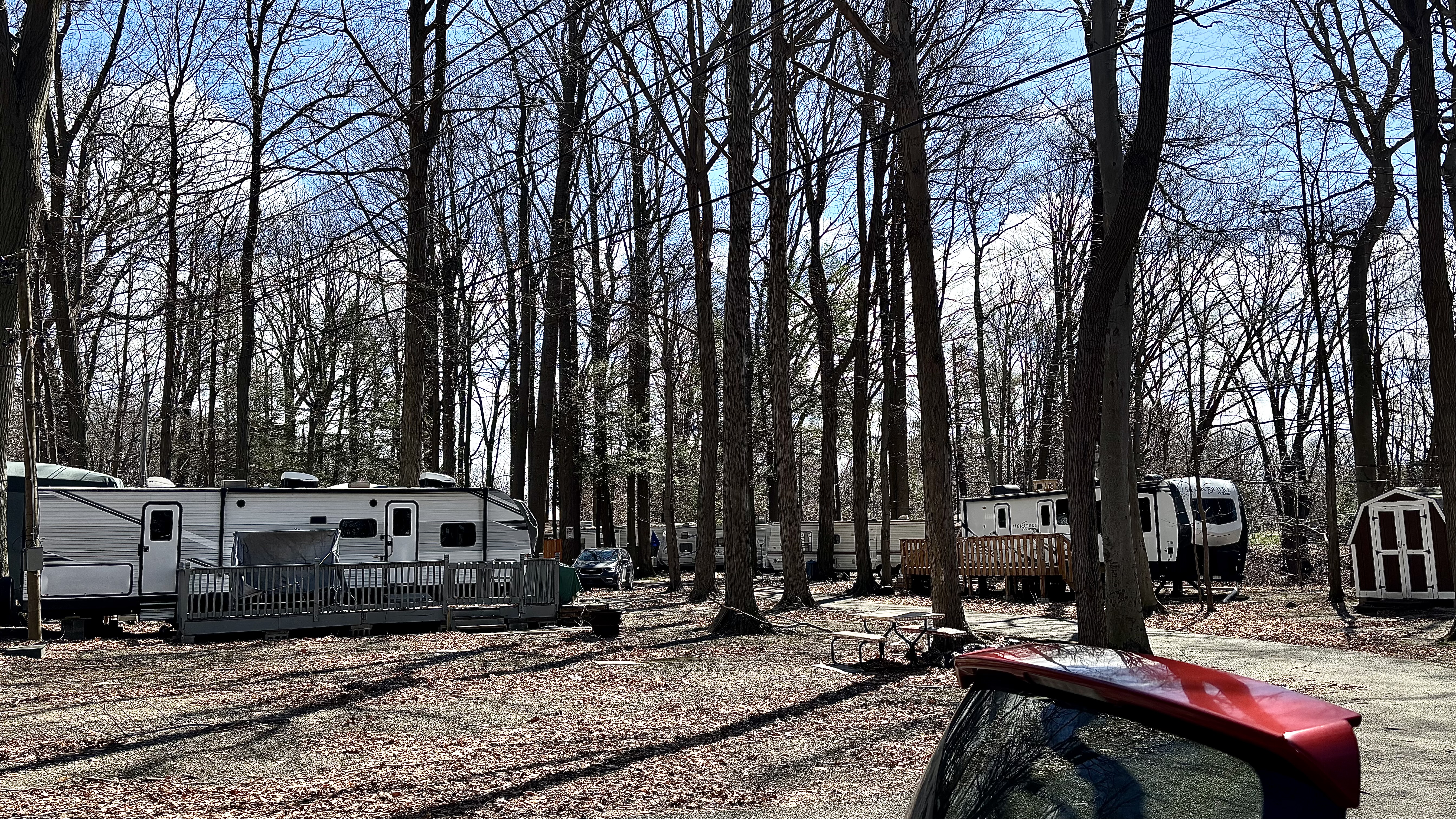 Presque Isle campground in March 2026