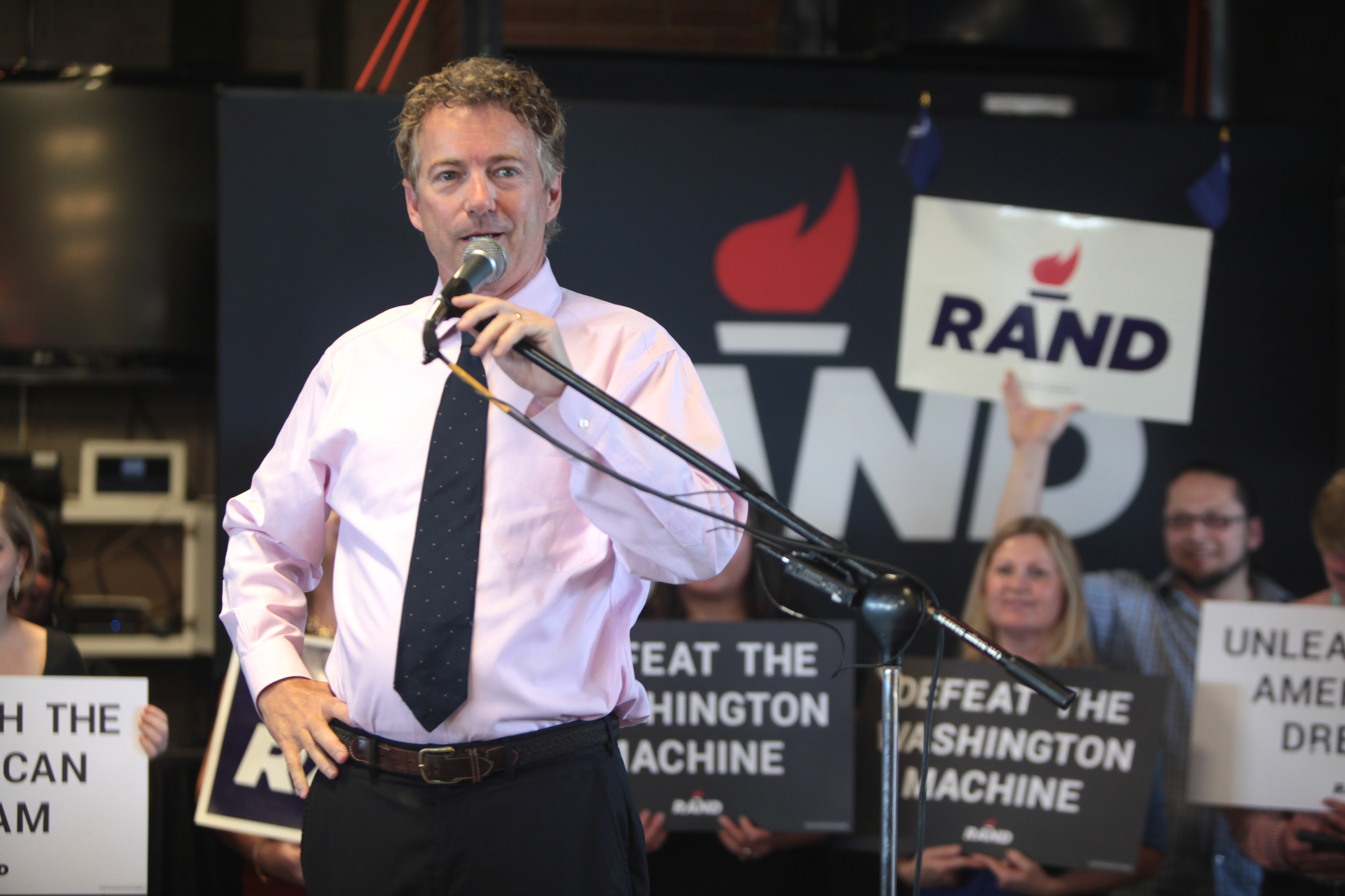 U.S. Senator Rand Paul of Kentucky speaking with supporters at a meet and greet in Spartanburg, South Carolina.

Please attribute to Gage Skidmore if used elsewhere.
