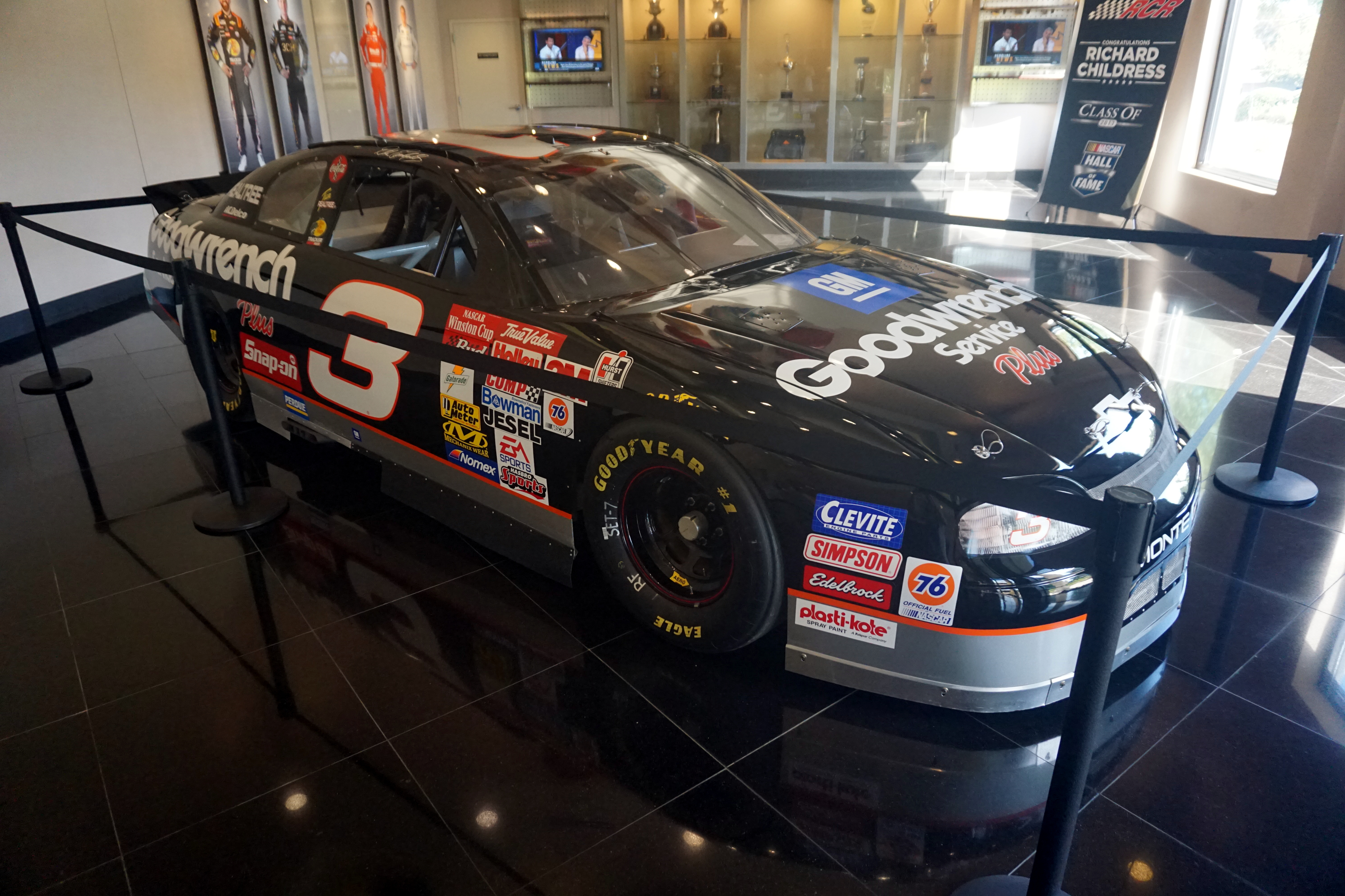 Dale Earnhardt's No. 3 GM Goodwrench Chevrolet inside Richard Childress Racing in Welcome, North Carolina (United States).