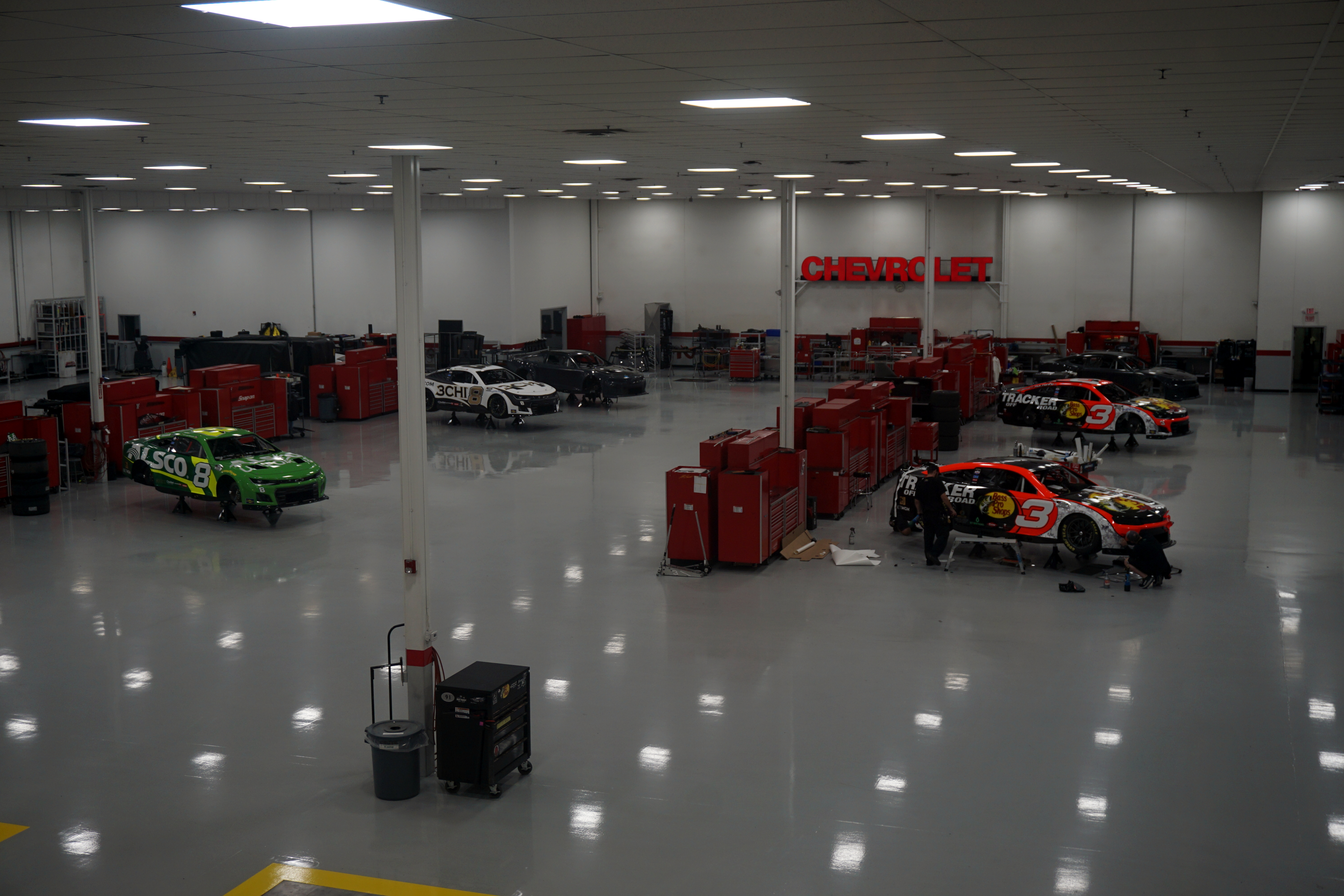 The shop inside Richard Childress Racing in Welcome, North Carolina (United States).