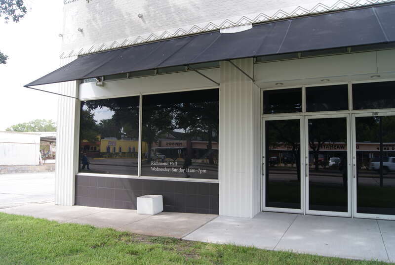 Richmond Hall of The Menil Collection at 1500 Richmond Avenue, Houston, Texas, USA.