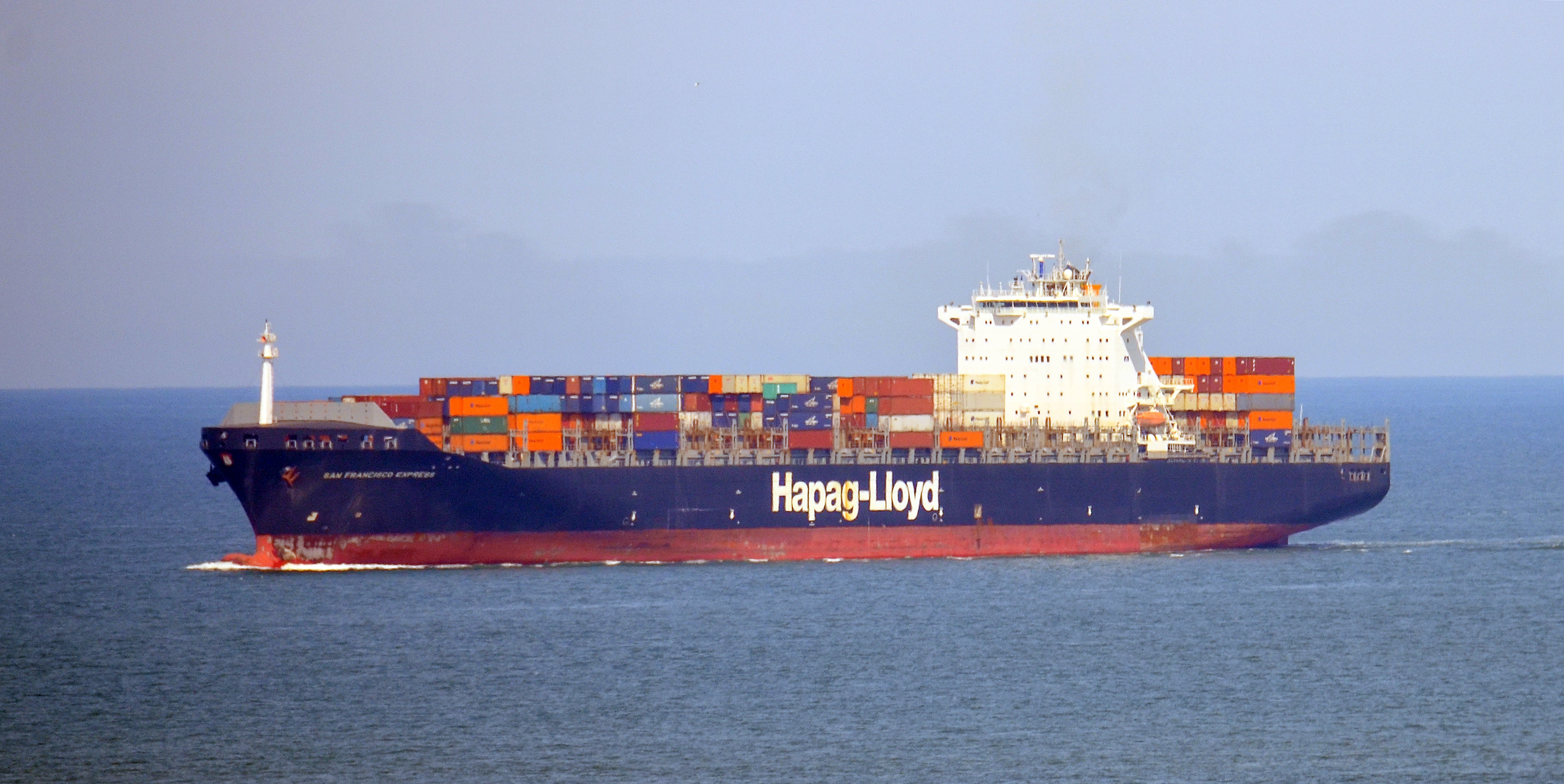 Container ship San Francisco Express on the Chesapeake