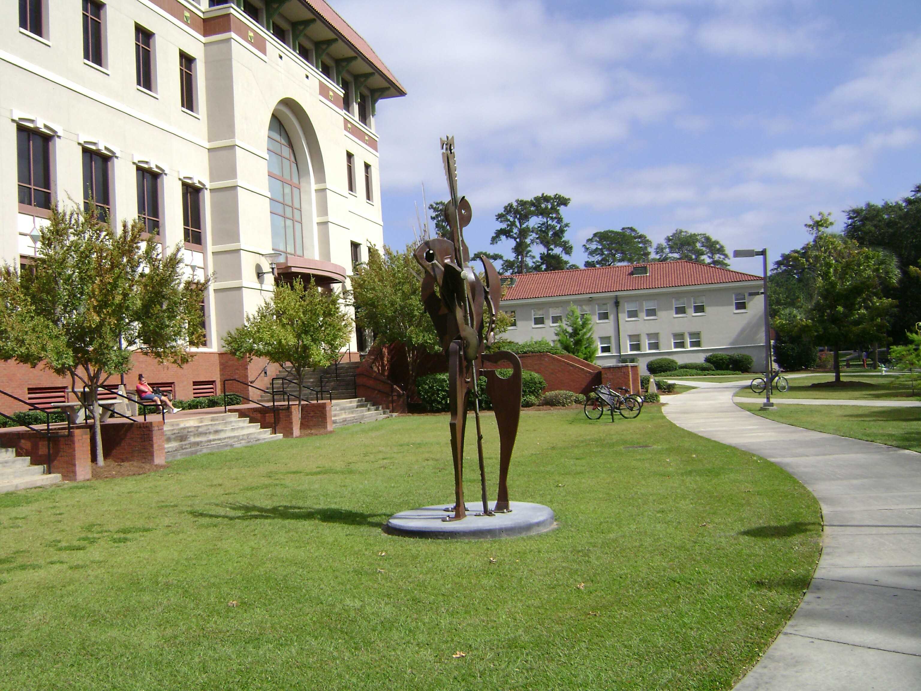 Sculpture behind Odum Library, Valdosta State University, Valdosta, Lowndes County, Georga