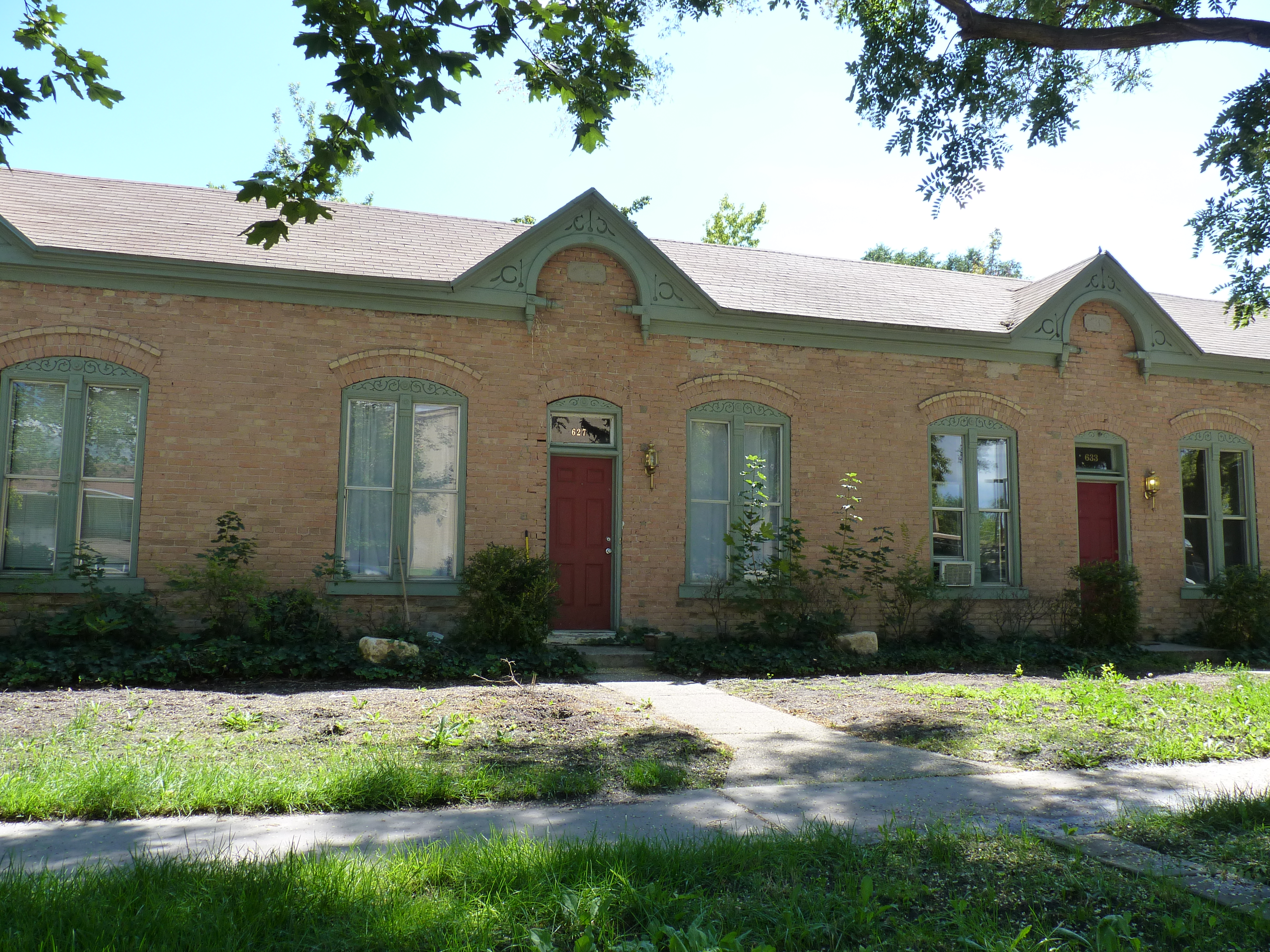 The Silver Row Apartments are located between 621 and 645 West and 100 North.  These apartments are located on the Provo City Historic Landmarks Registry, as well as the NRHP.